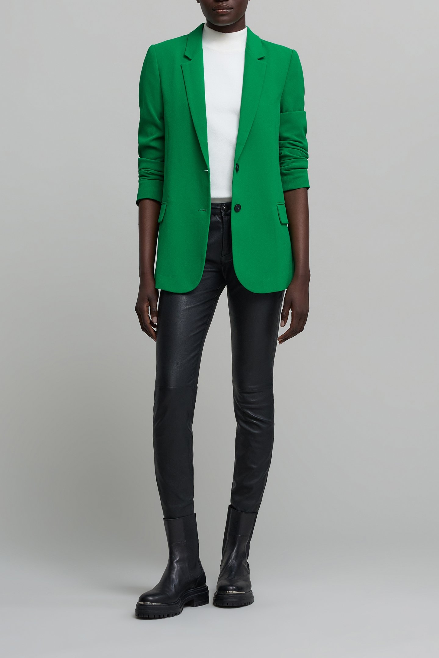 GREEN RECYCLED POLYESTER SUIT JACKET 3