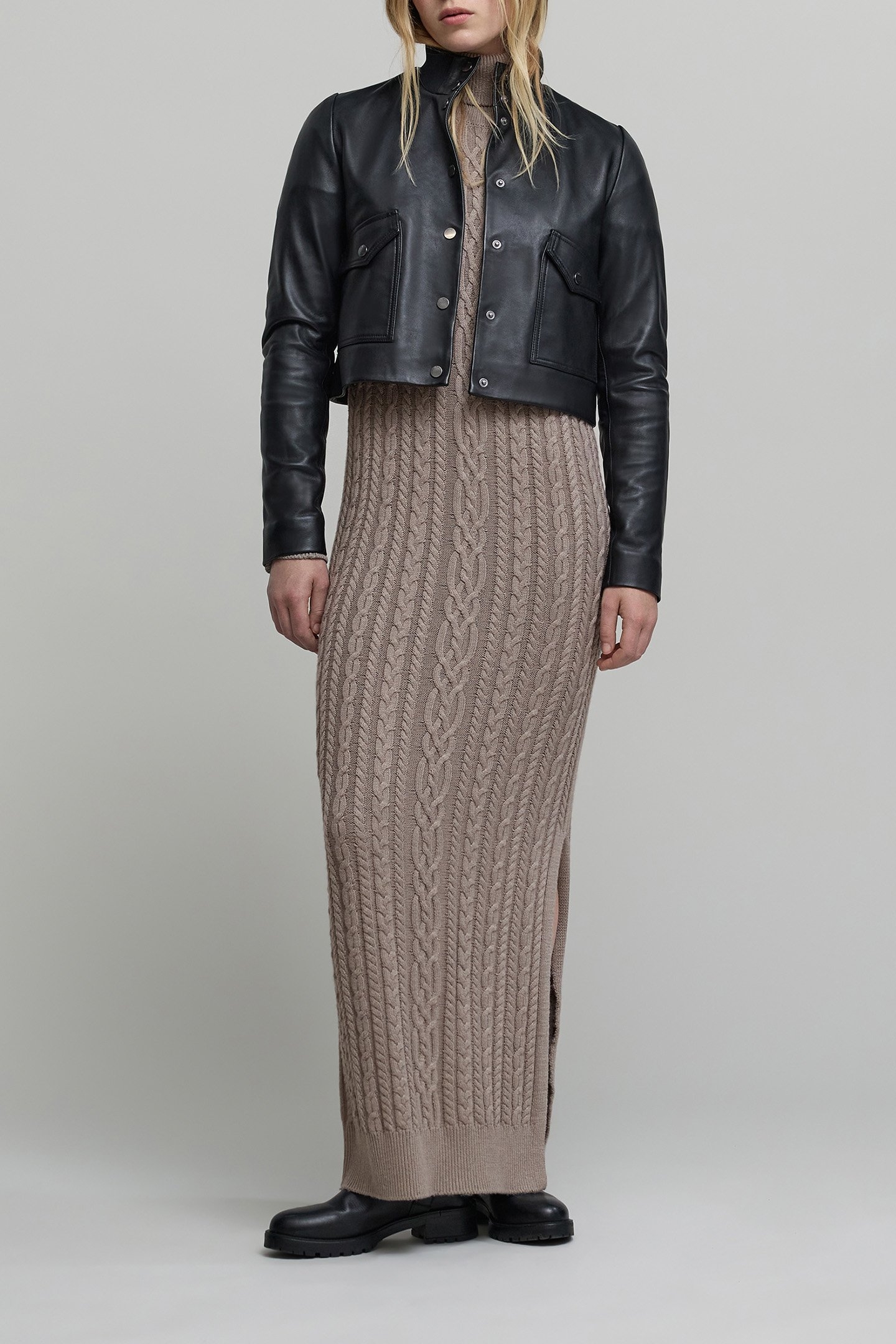 SESAME KNIT MIDI SWEATER DRESS WITH TWISTS 3