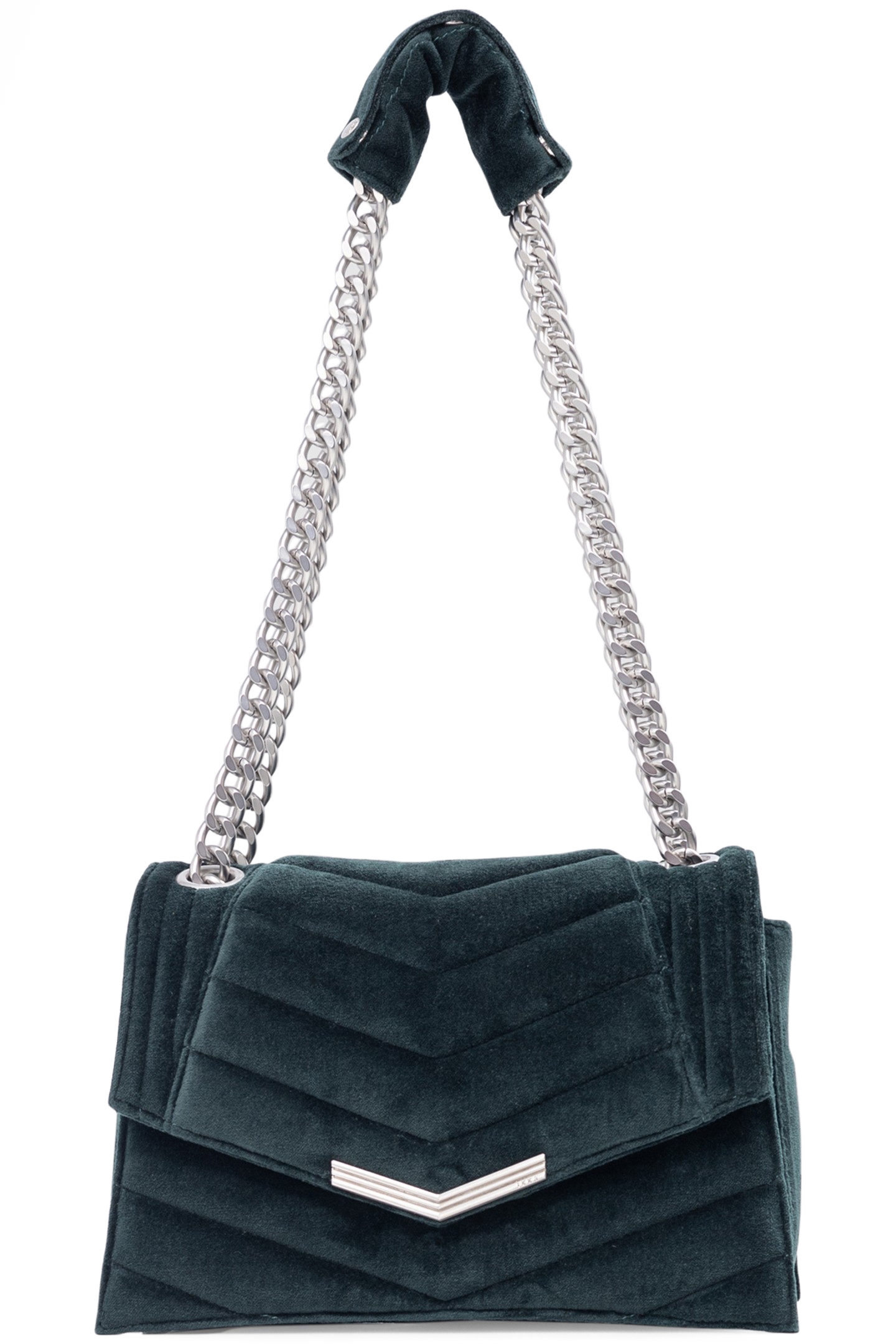 THE 1. VELVET GREEN QUILTED VELVET BAG SIZE M 2