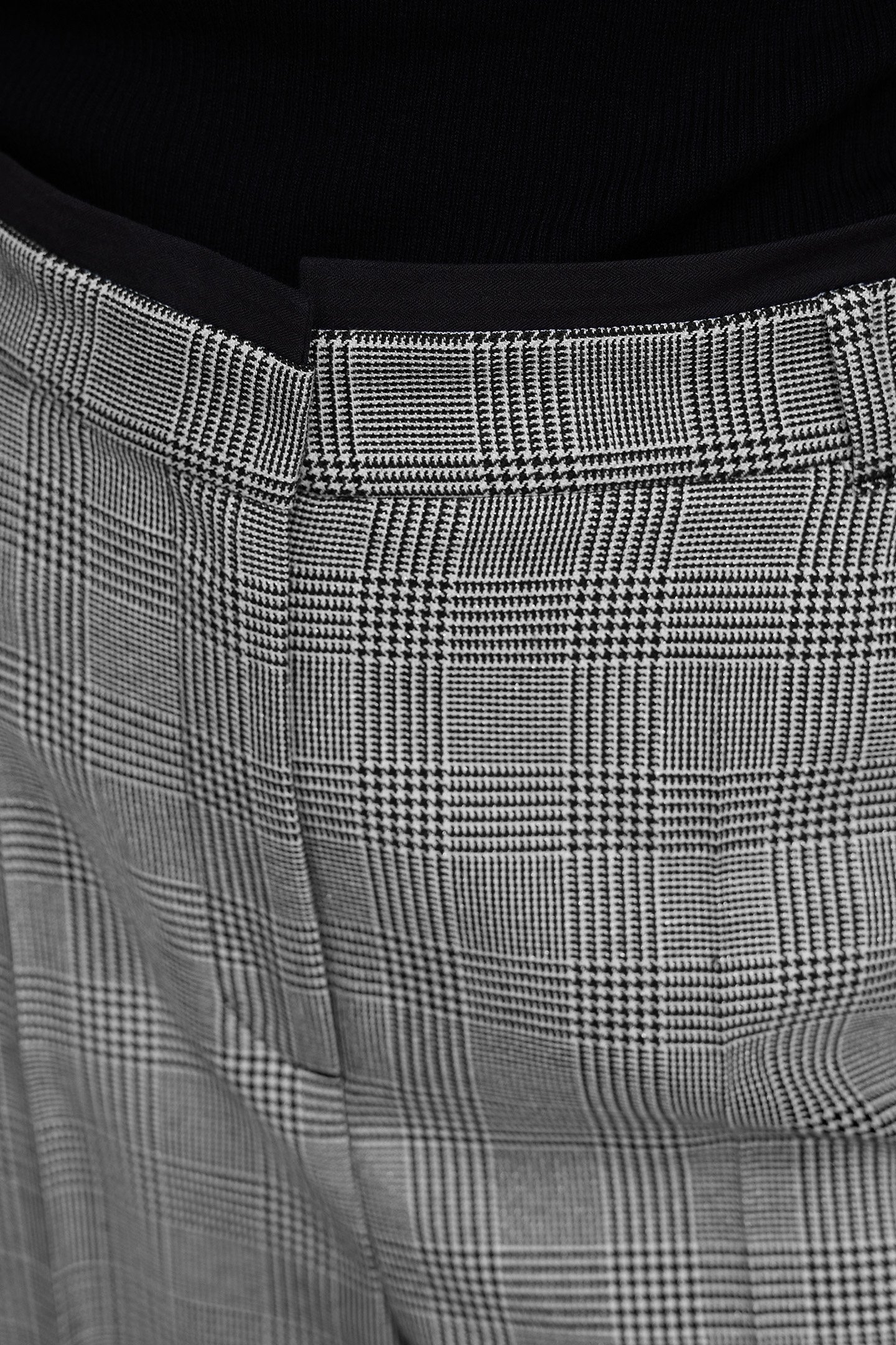 BLACK PRINCE OF WALES LUREX SUIT PANTS 7