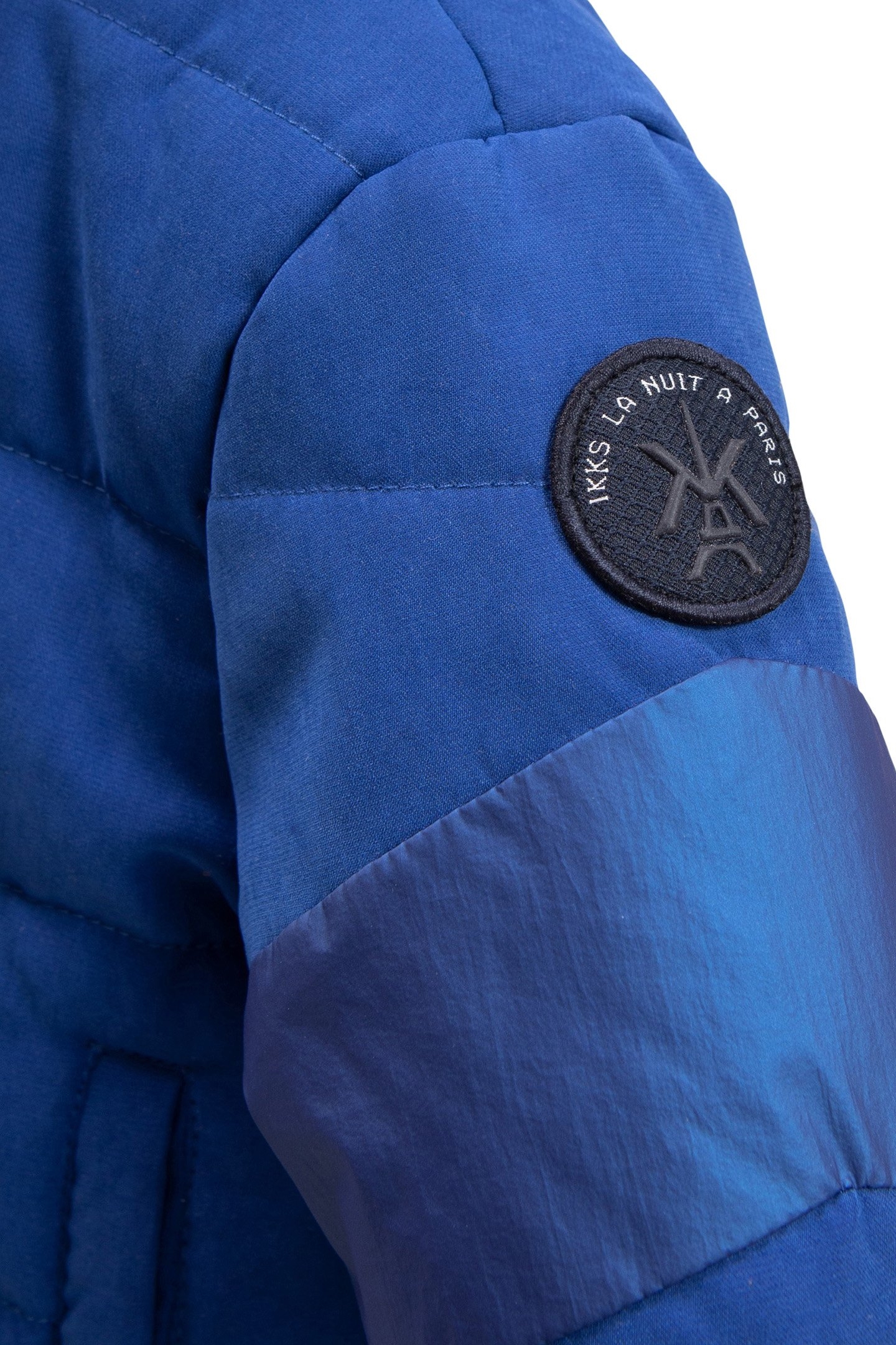 BABY BOY BLUE PADDED JACKET WITH METALLIC DETAILS 4