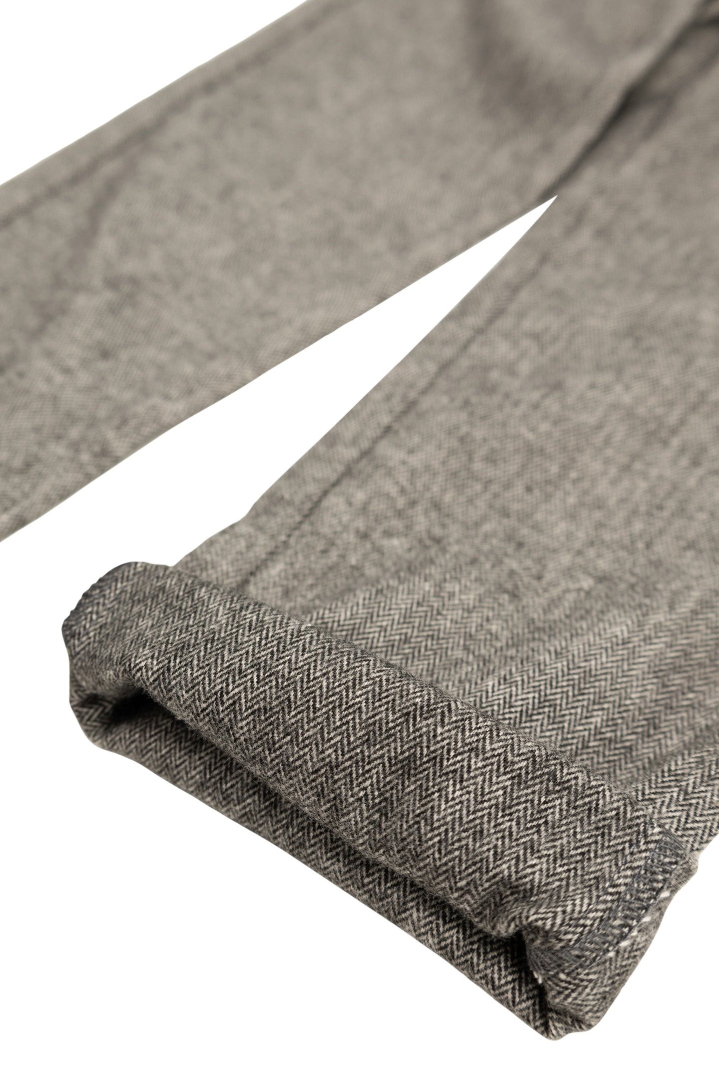 BOY'S GREY HERRINGBONE KNIT PANTS 6