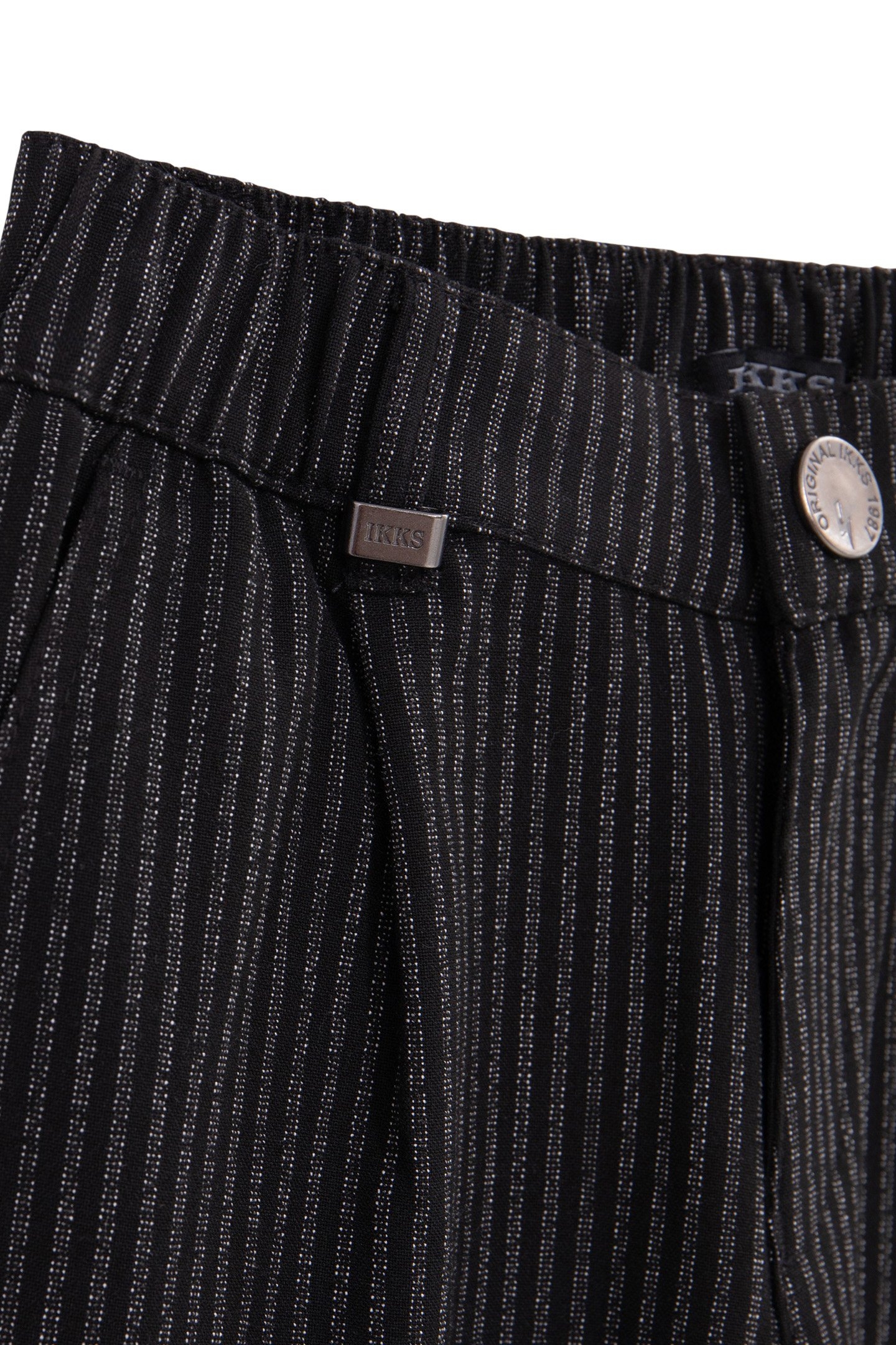 BOY'S BLACK PINSTRIPE PANTS 4