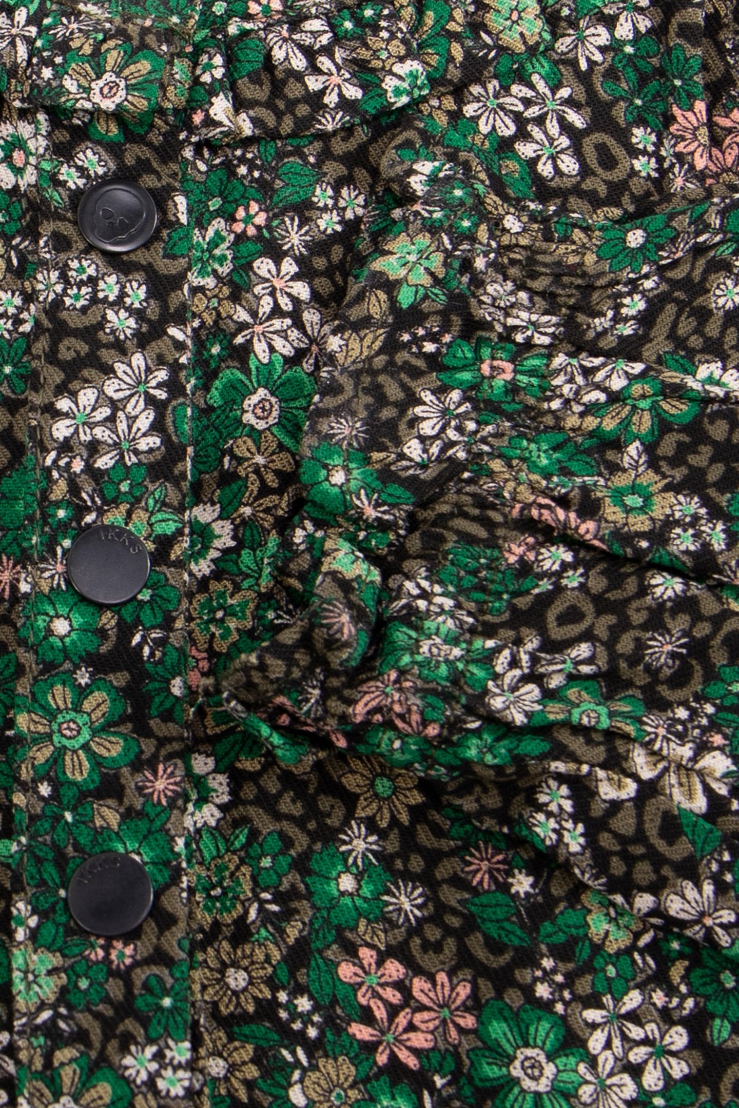 KHAKI DRESS LENZING™ ECOVERO™ LEOFLORAL PRINT GIRL 5