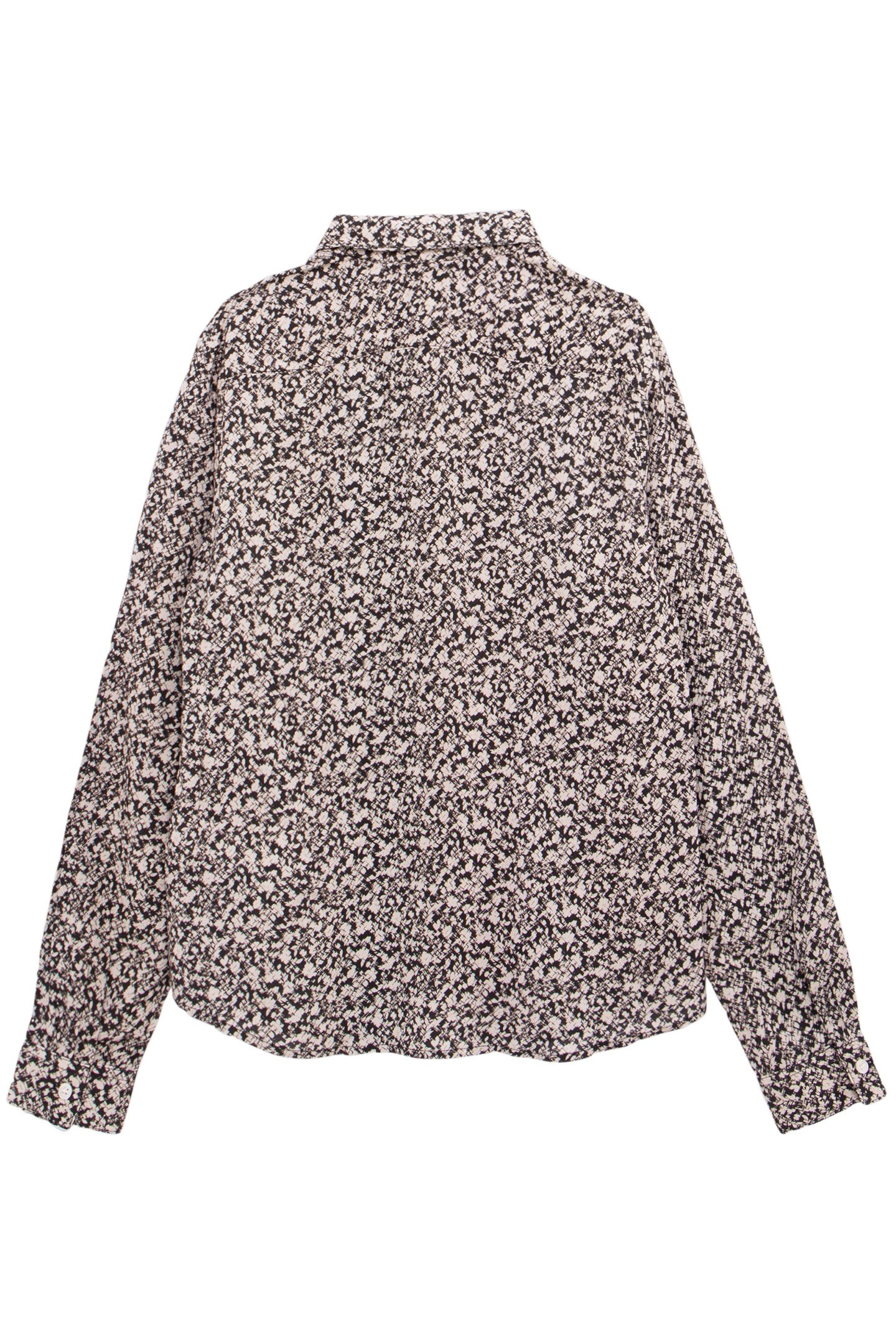 BLACK SHIRT LENZING™ ECOVERO™ GRAPHIC FLOWERS BOY 2