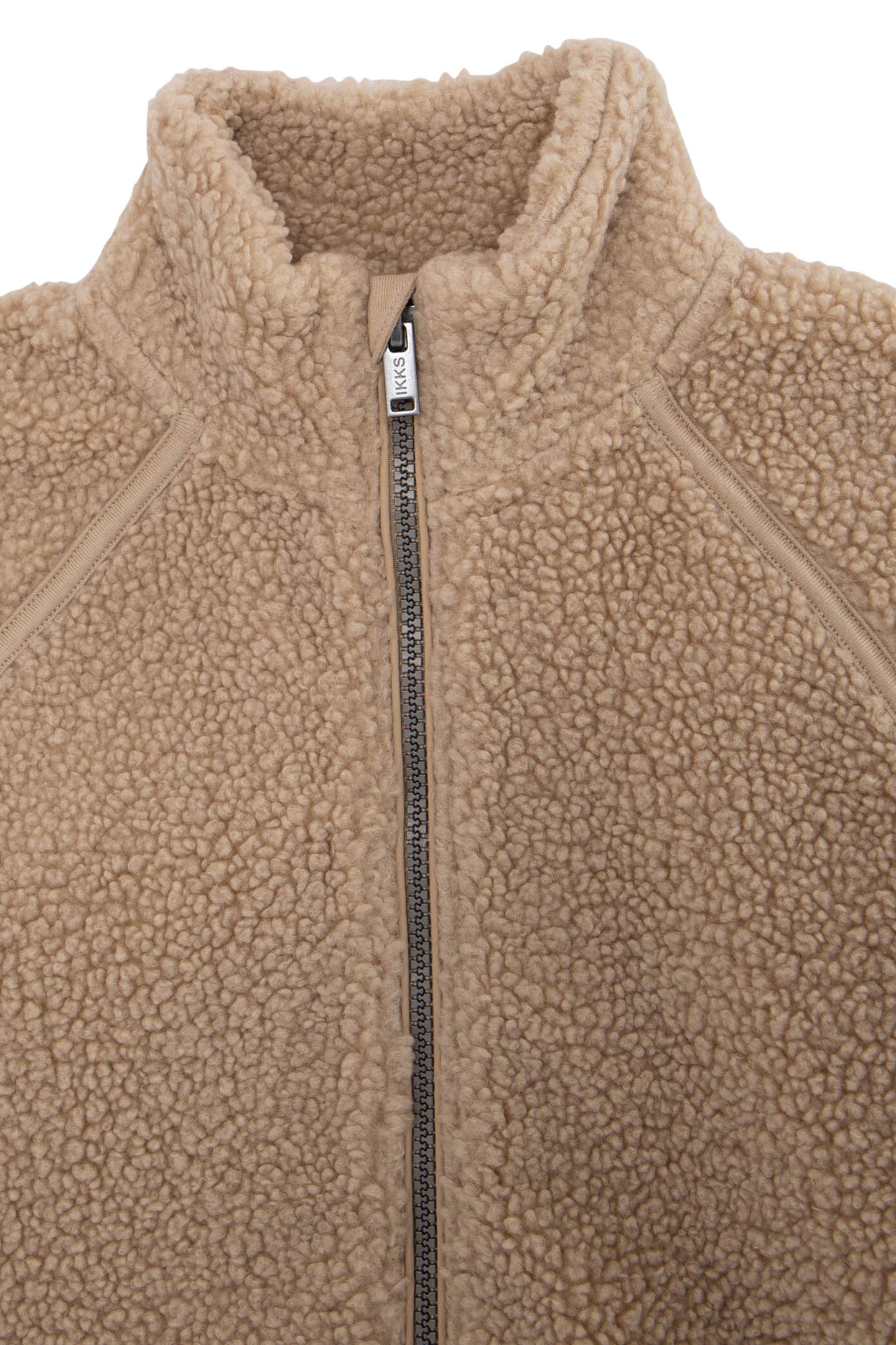 BOY'S BEIGE RECYCLED SHERPA CARDIGAN WITH ZIPPED POCKETS 3
