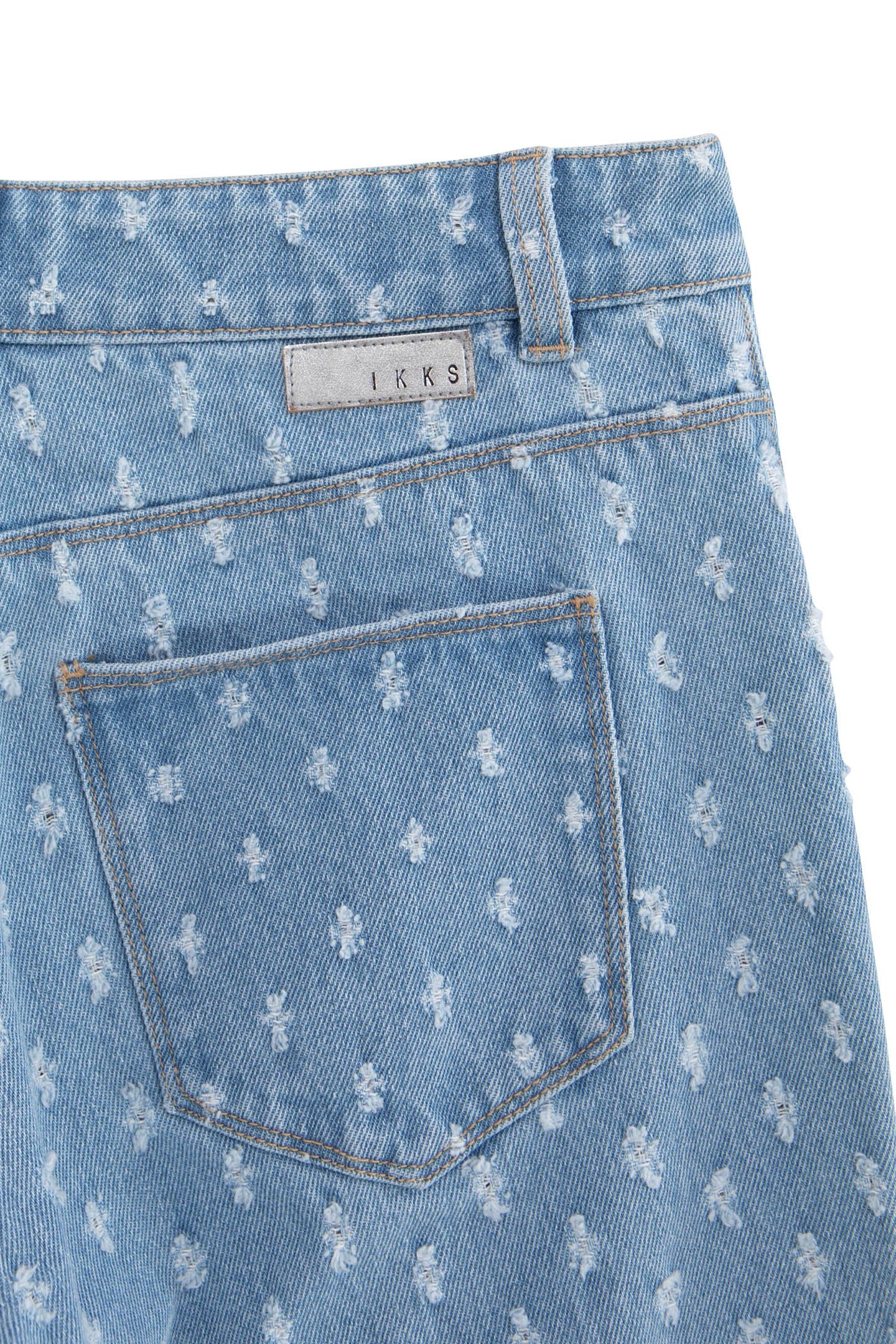 MOM BLUE ALLOVER GIRL JEANS 4