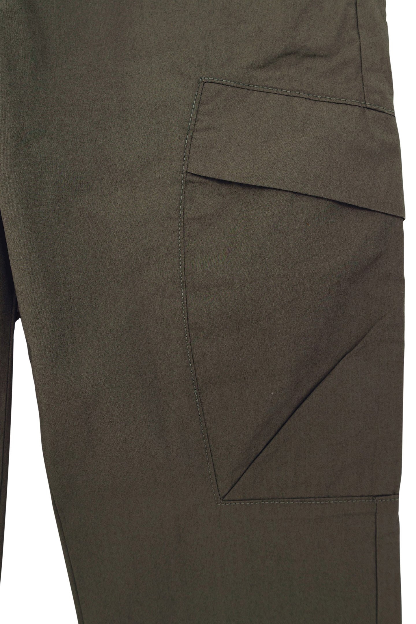 BOYS’ KHAKI CARGO TROUSERS WITH ELASTICATED WAIST & CUFFS 4