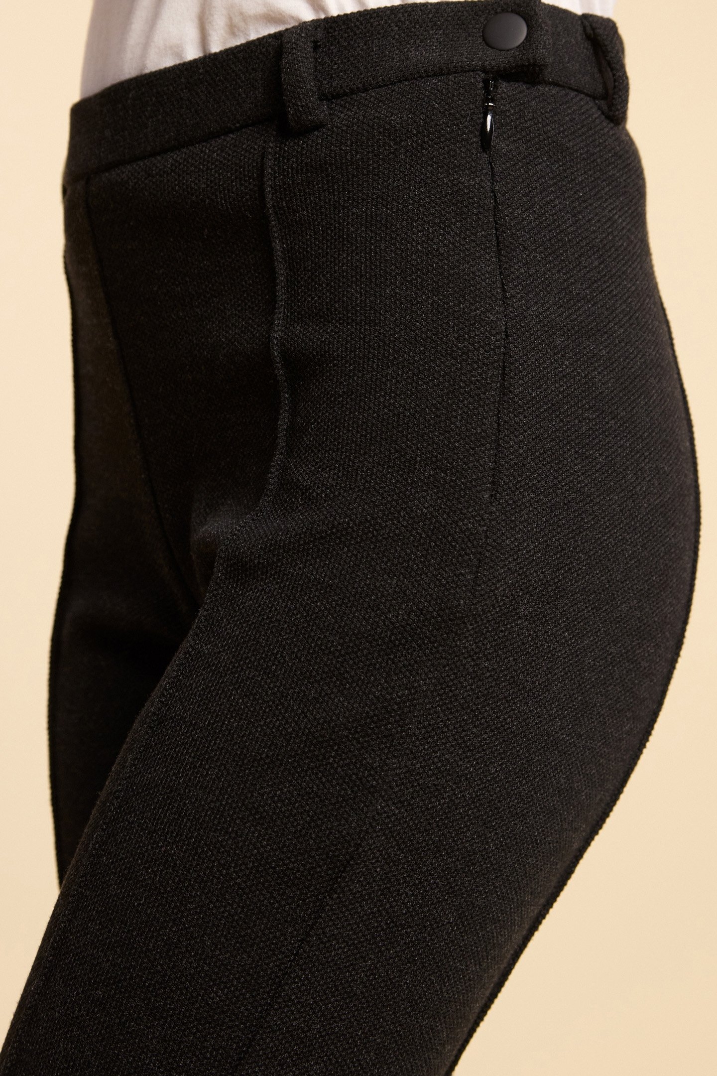 CHARCOAL KNIT SUIT TROUSERS 5