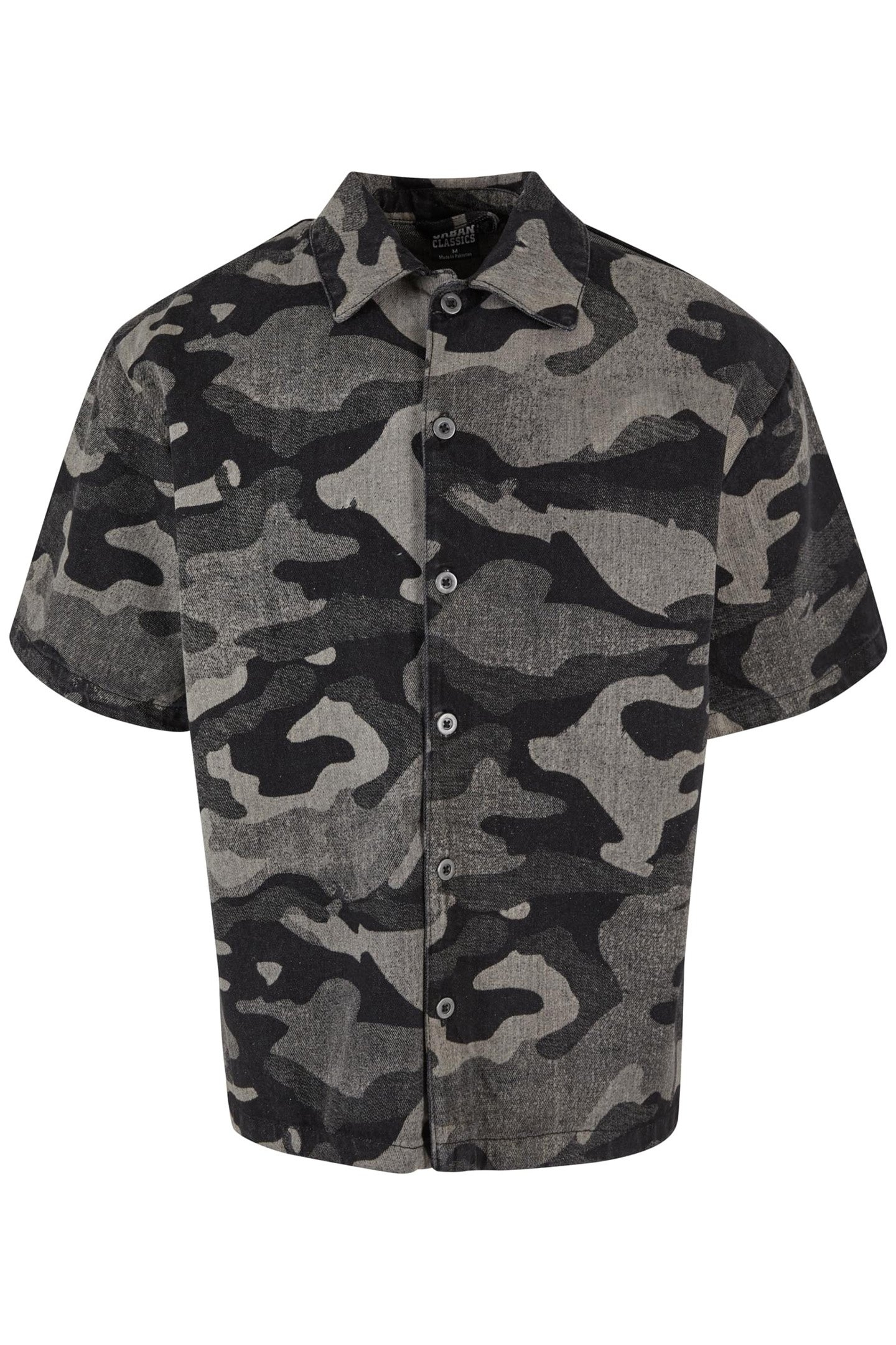 LASER CAMO PRINTED BOXY SHIRT BLACKLASERCAMO 1