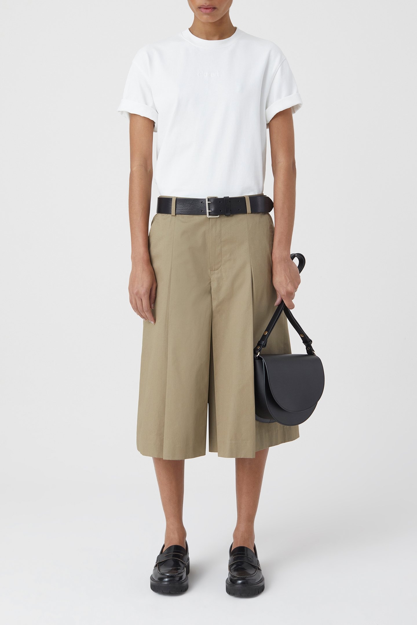 PLEATED CULOTTES SKIRTS GREY MARBLE 3