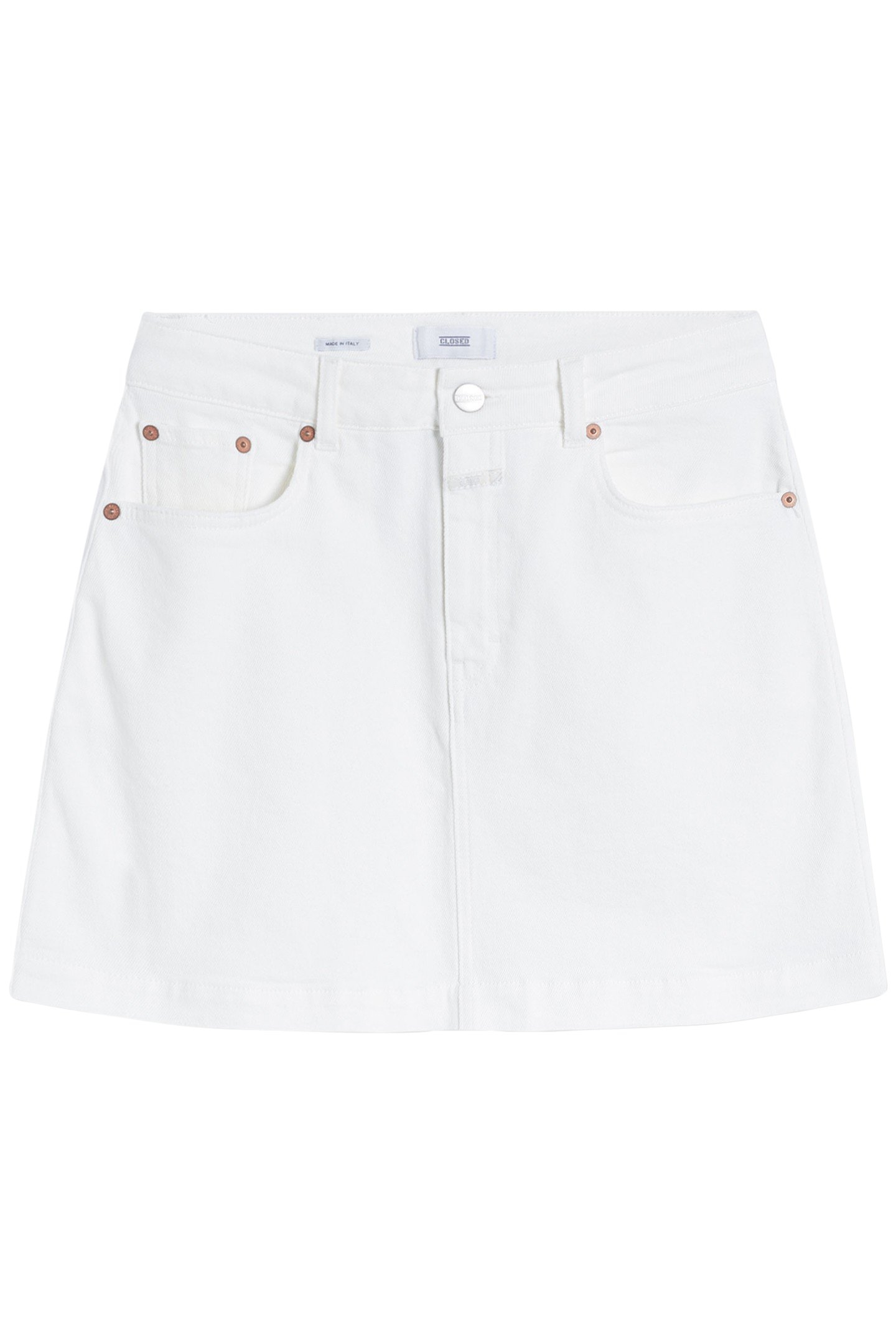 SHORT DENIM SKIRT SKIRTS WHITE 3