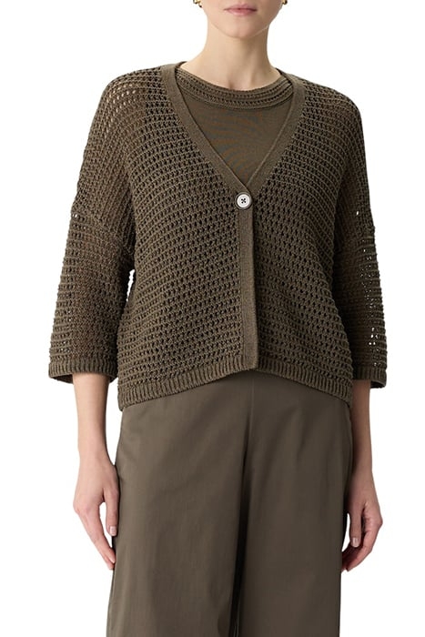COMMA CARDIGAN BROWN 1
