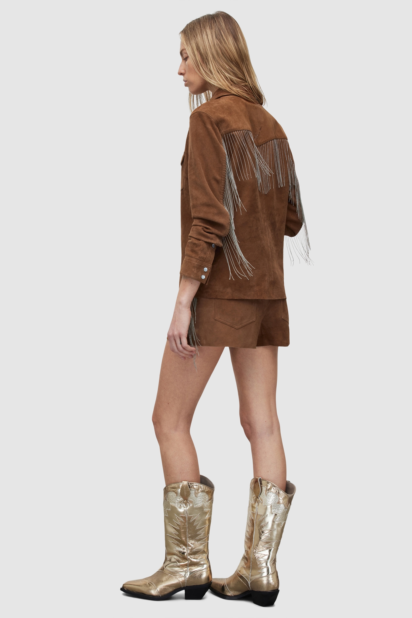 TARLY SUEDE BEAD SHO TAN BROWN 3