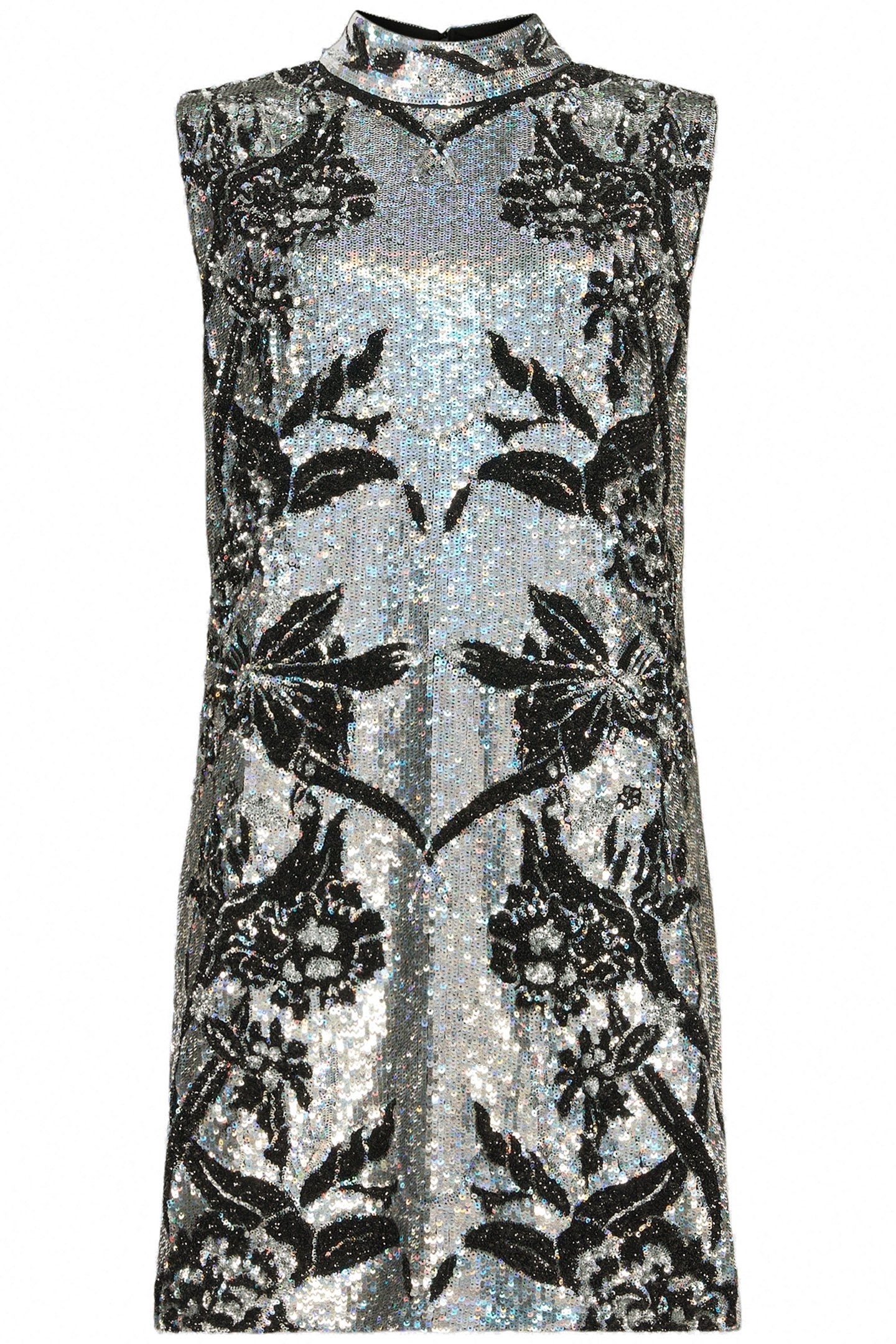 HARPER EMB MINI DRES SILVER 4