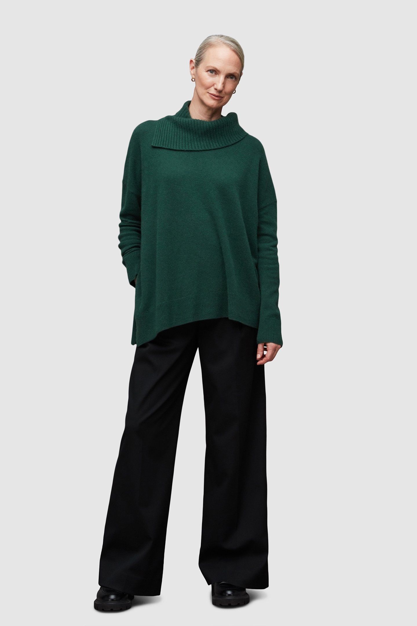 WHITBY CASH JUMPER BOTTLE GREEN 1