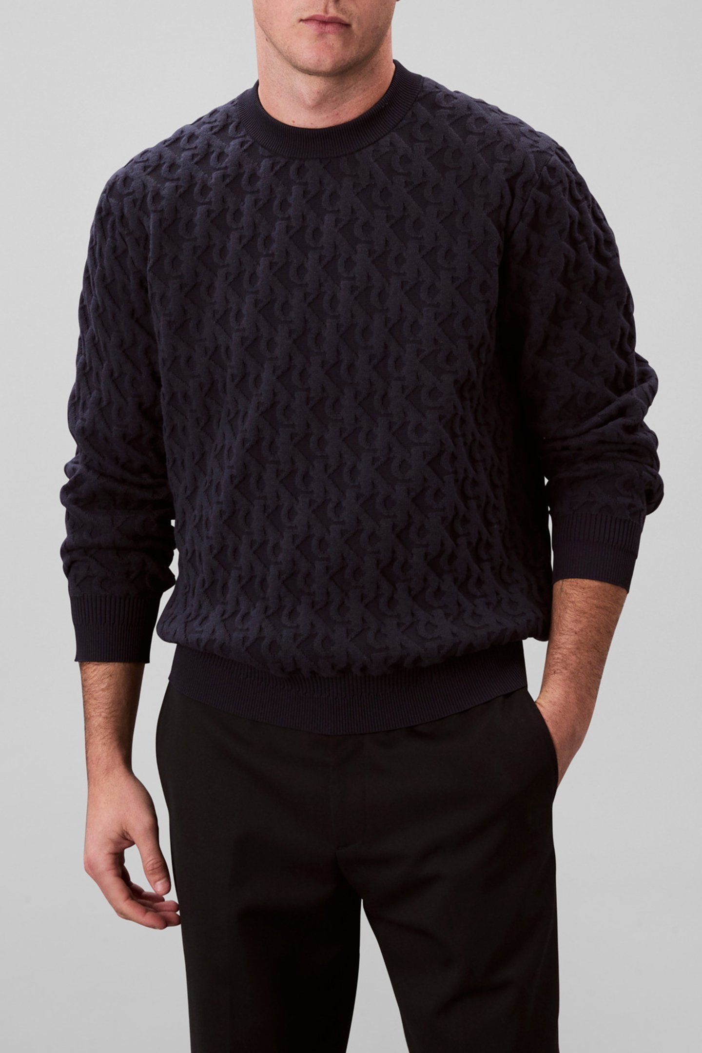 REL AOP SWEATER NIGHT SKY 1