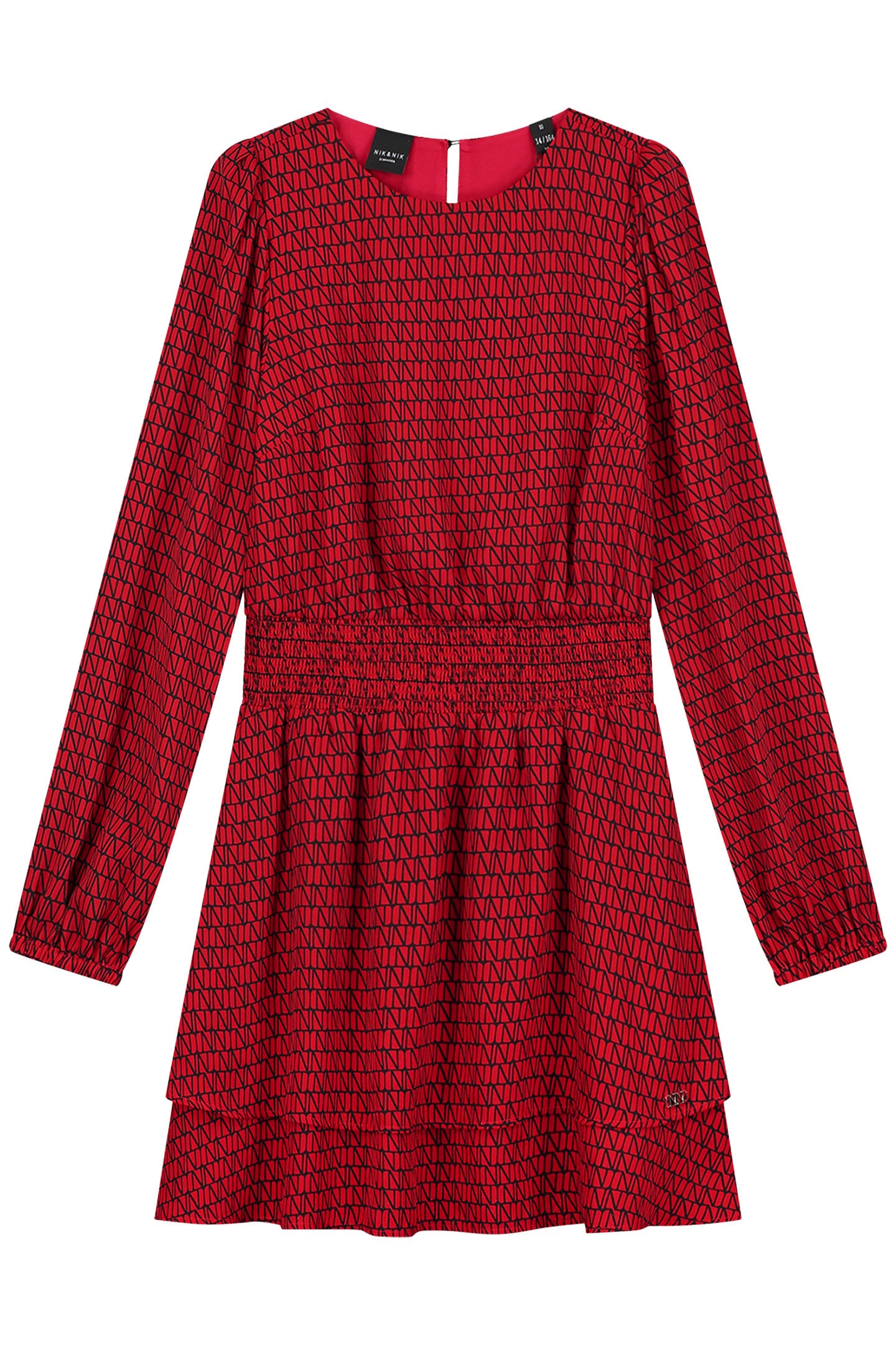 LEIGHTON LOGO DRESS RUBY RED 2