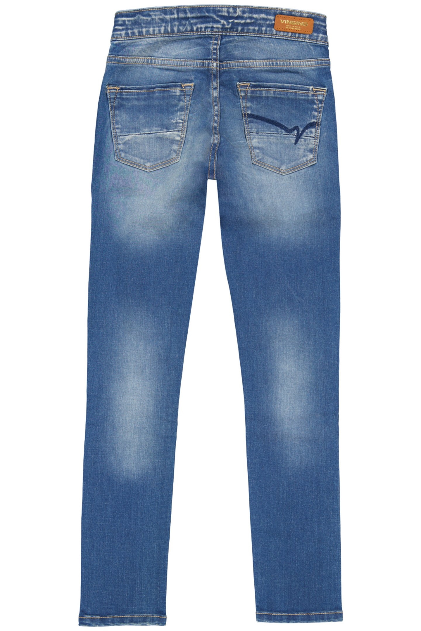 GIRL'S BRACHA TREGGING/JEGGING MID BLUE WASH 2