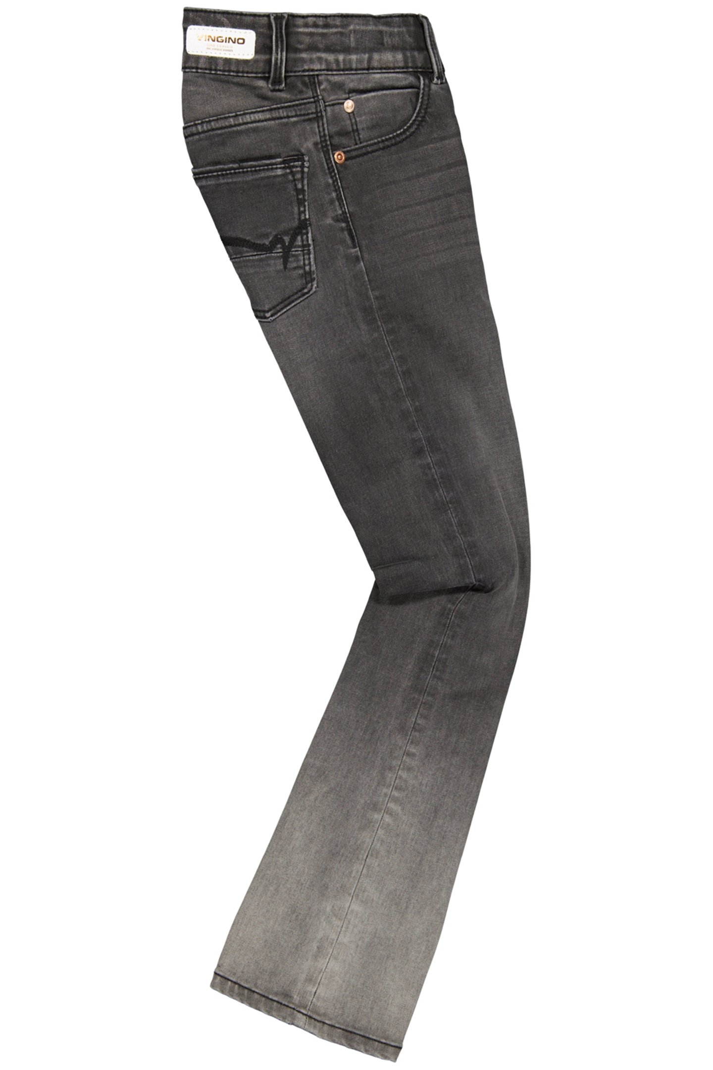 GIRL'S BECKY JEANS DARK GREY VINTAGE 3