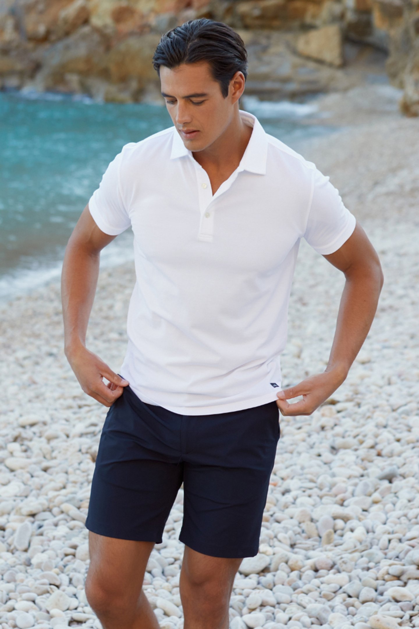 DAVIS | PIQUÉ POLO SHIRT PURE WHITE 1