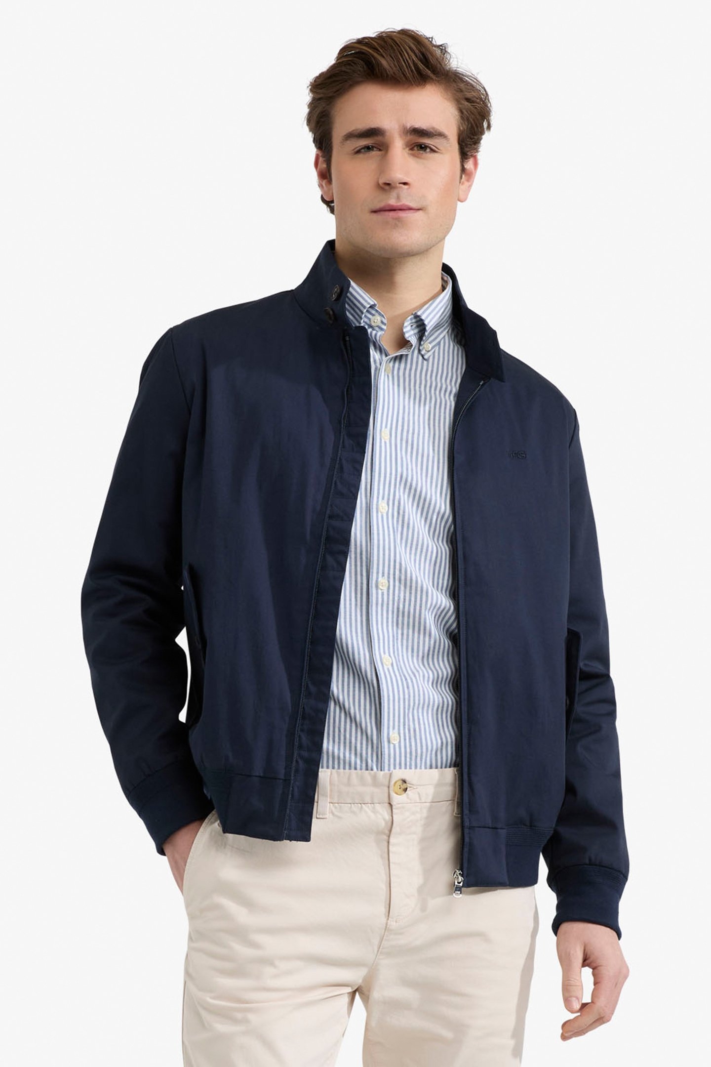 CLASSIC COTTON BOMBER NAVY 1