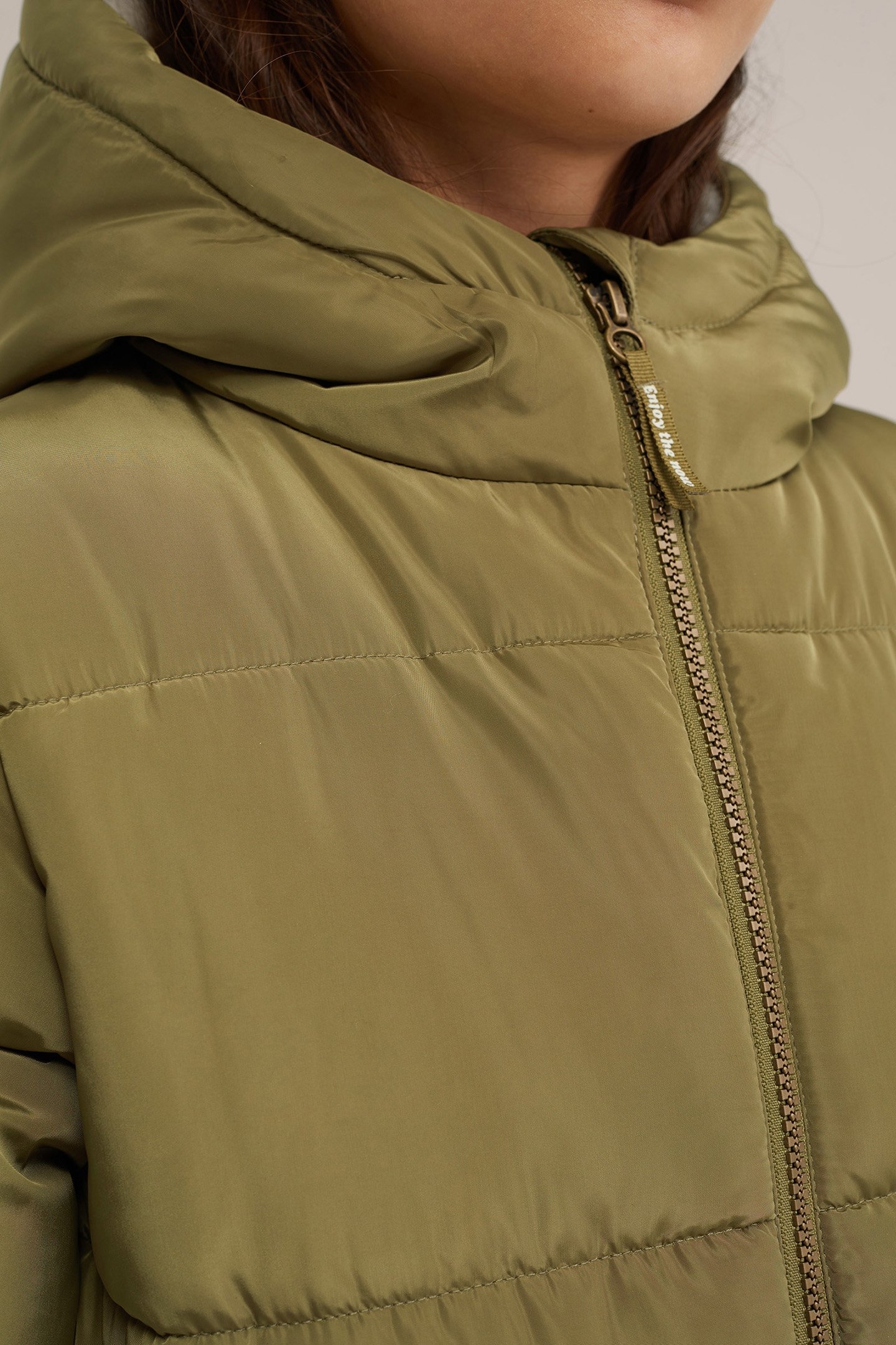 JACKET LONG LENGTH OLIVE GREEN 5
