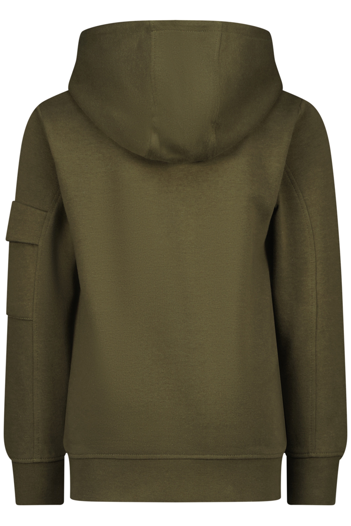 BOY'S NECKET HOODY ARMY GREEN 2