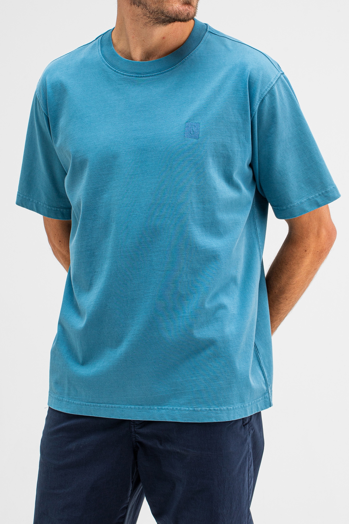 ARMY LOOSE TEE LAGOON BLUE 1