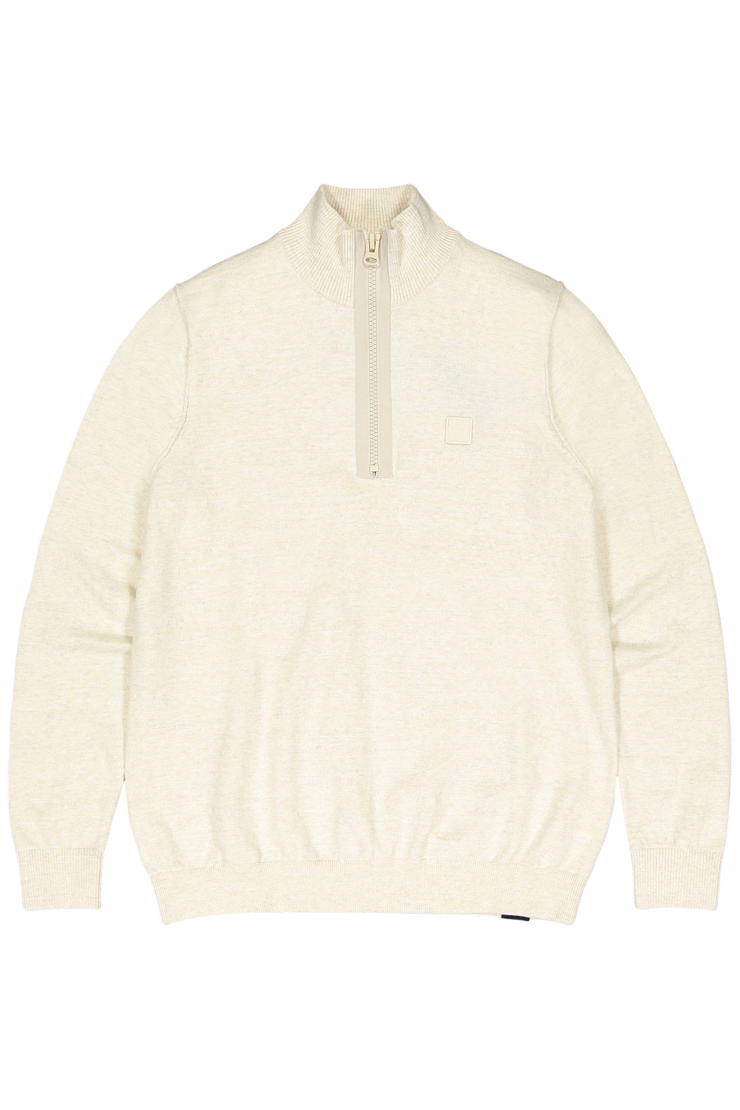 LT CLIFDEN HALF ZIP BEIGE GREY 3
