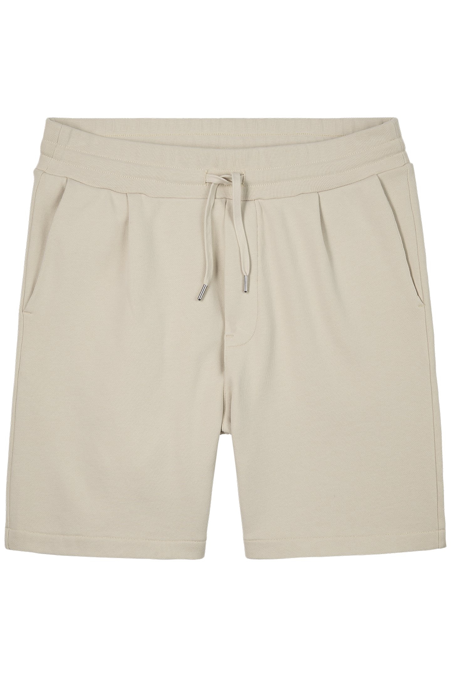 HAYDEN | JERSEY PLEATED SWEATSHORTS WHITE SAND 2