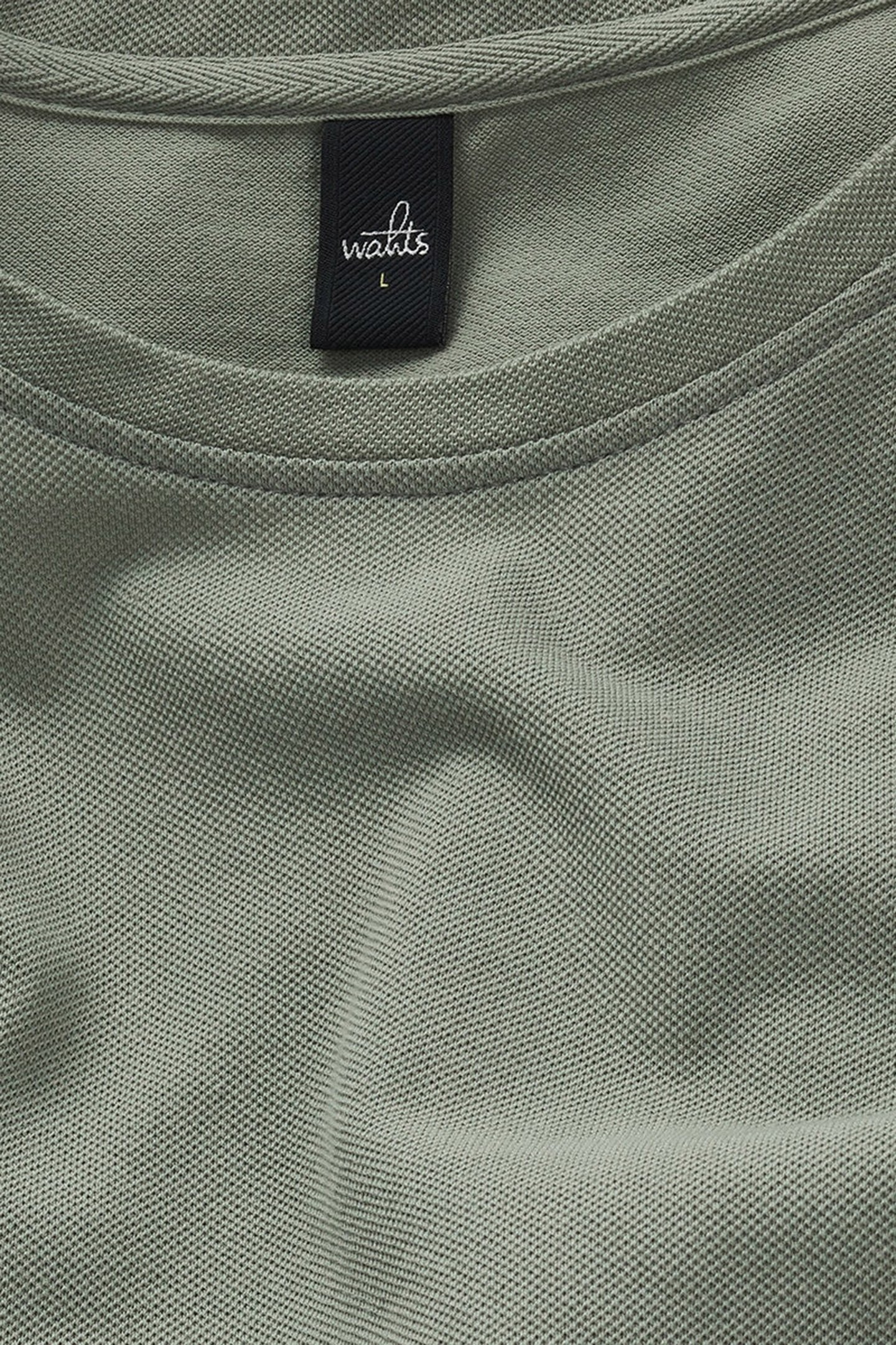 DEAN | PIQUÉ T-SHIRT SAGE GREEN 3
