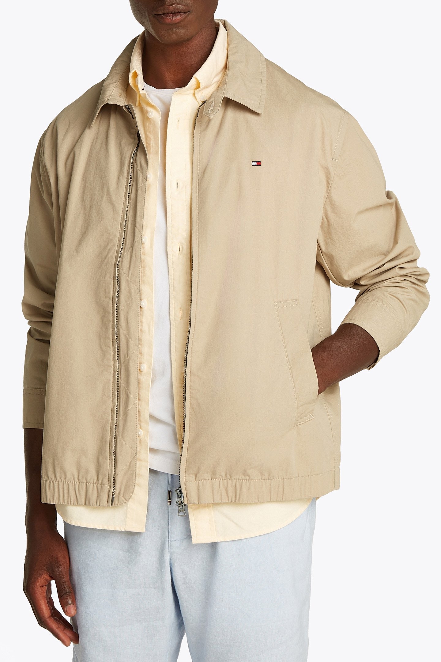 LOOSE FIT LONG SLEEVE JACKET BEIGE 1