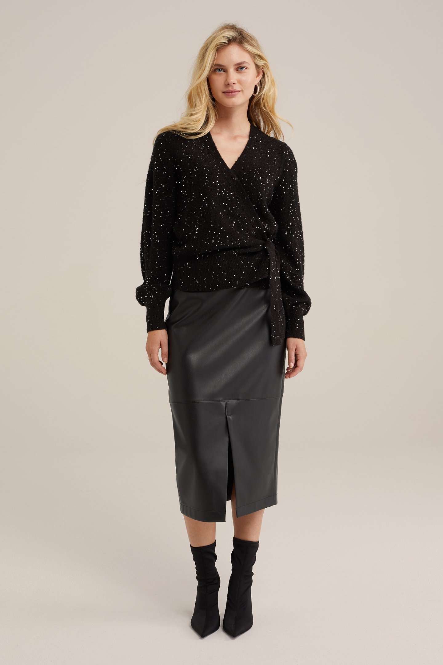 KNITTED CARDIGAN BLACK 3