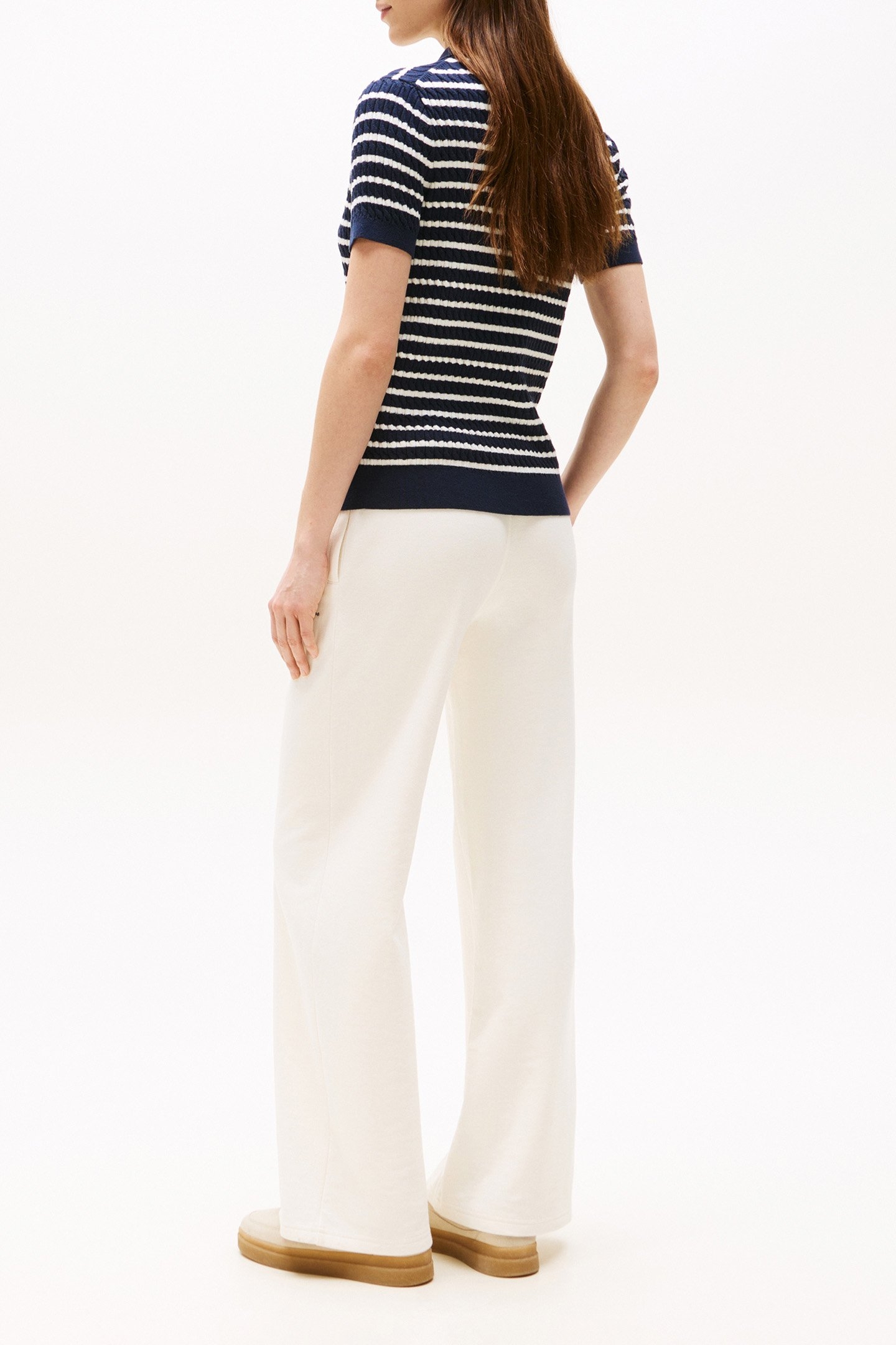 CO CABLE FINE GG POLO DARK NIGHT NAVY/IVORY SILK 3