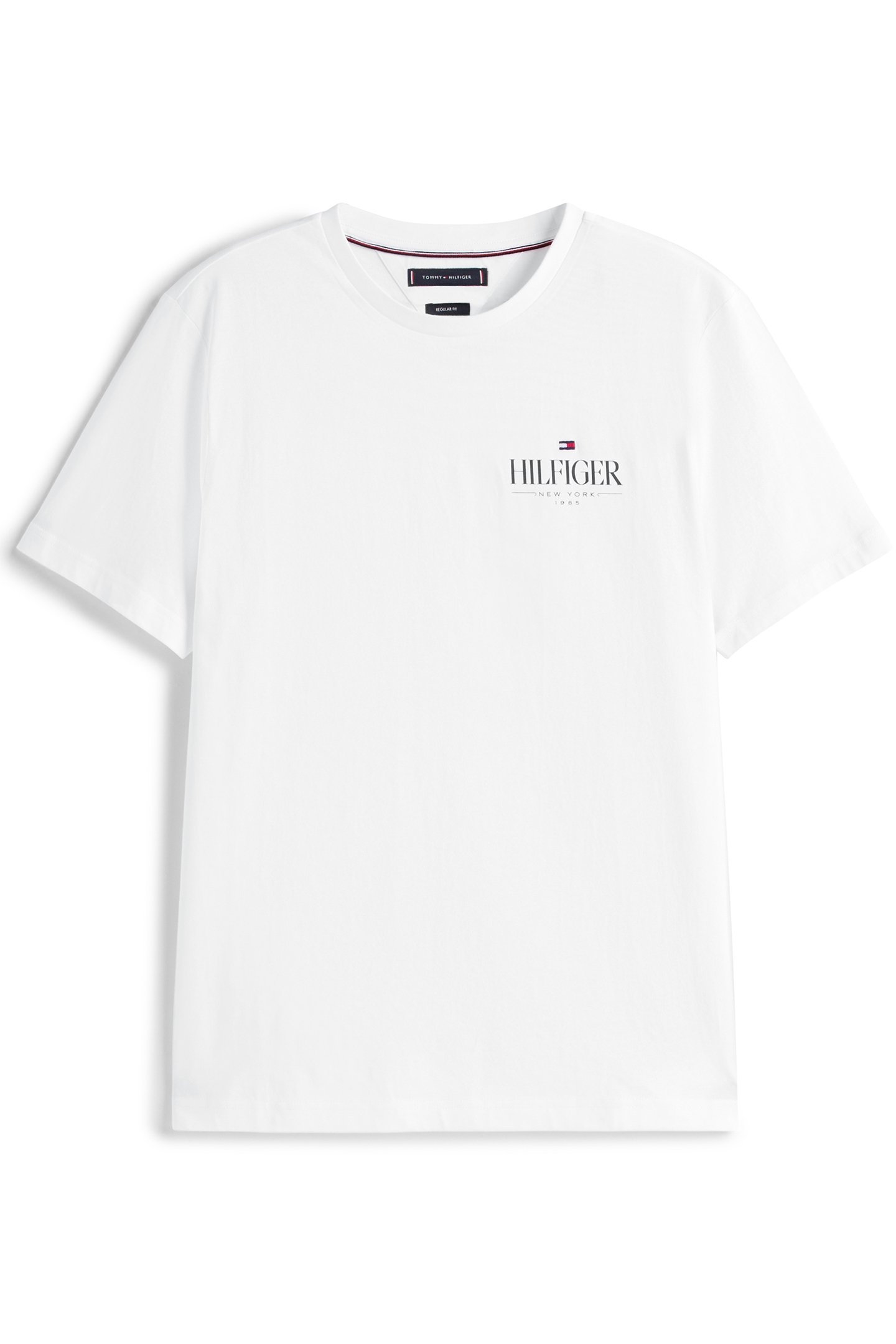 HILFIGER STACK REGULAR FIT T-SHIRT IN WHITE 4