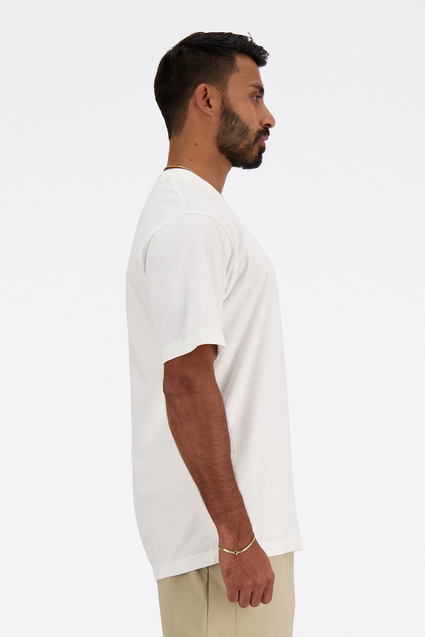 ATHLETICS COTTON T-SHIRT IN WHITE 3