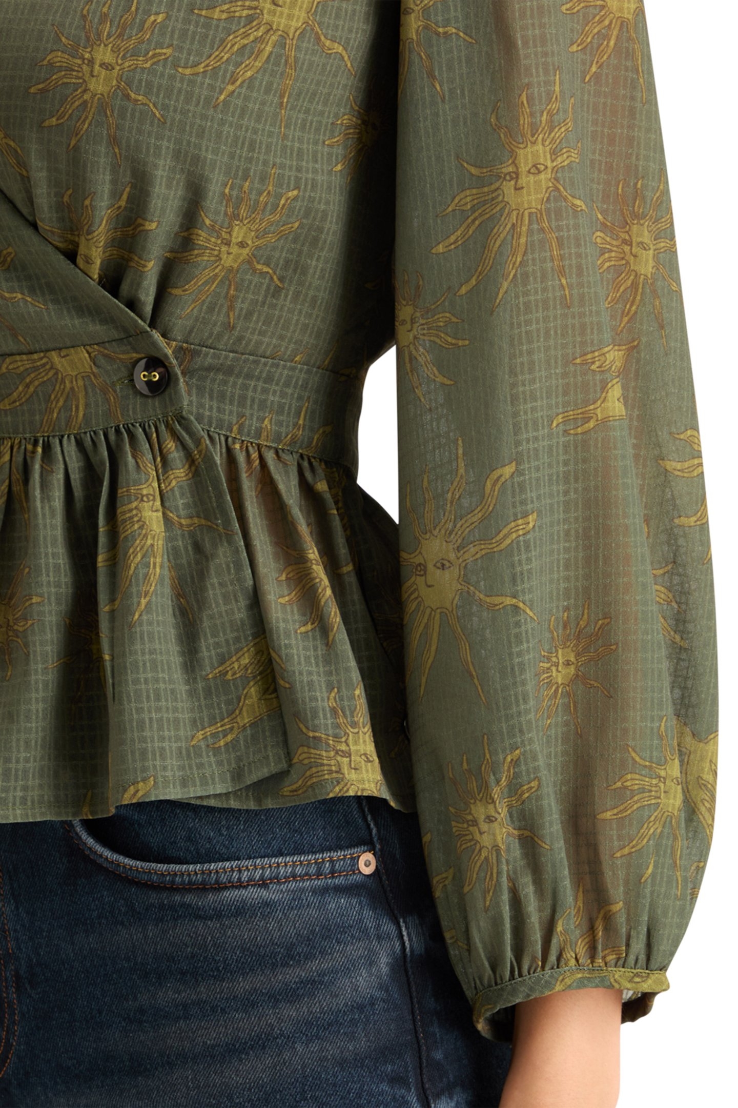 WRAP TOP MYSTIC SKY OLIVE 7