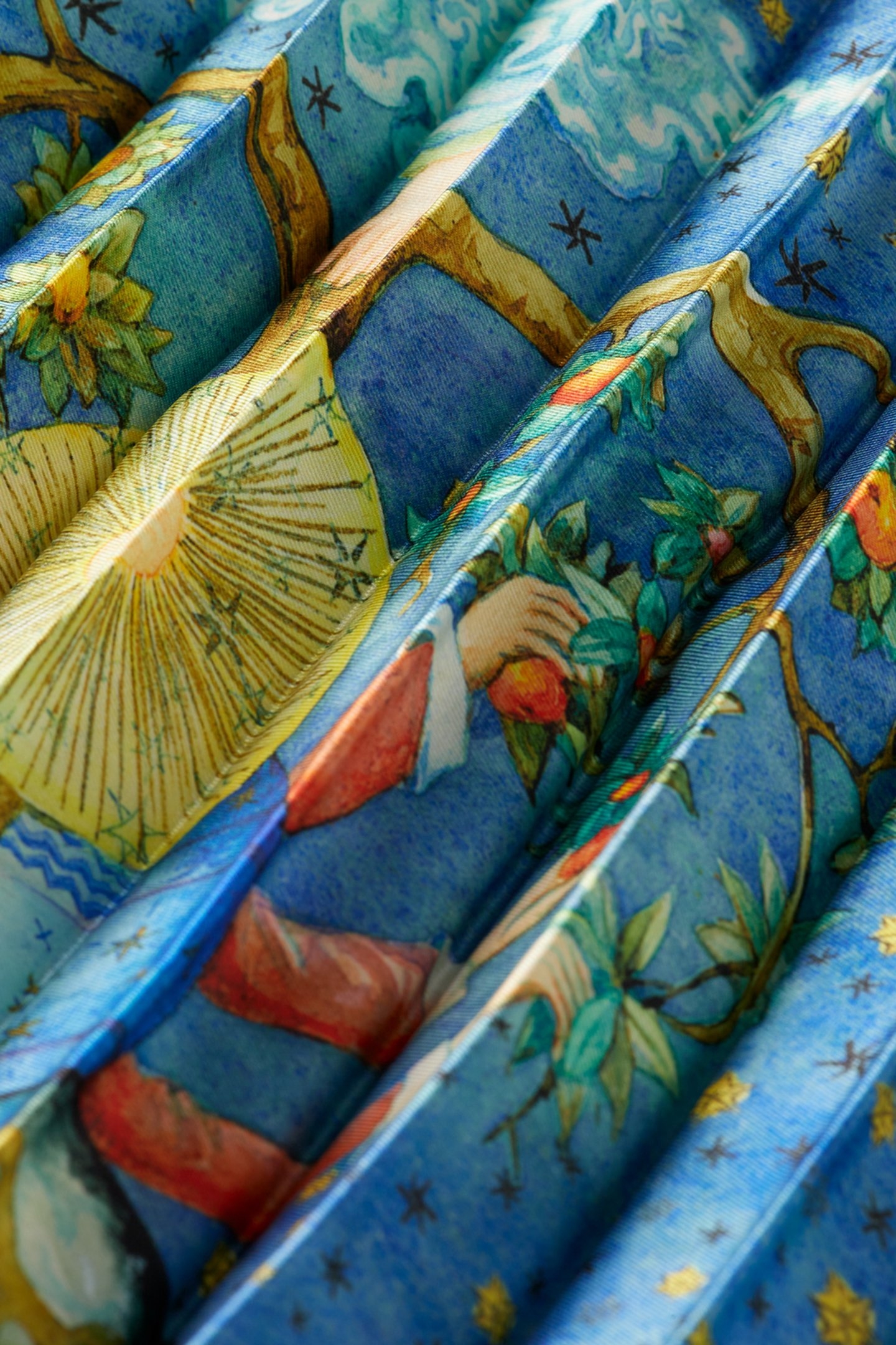 PLEATED PRINTED SKIRT EMBASSY TREE AOP 7