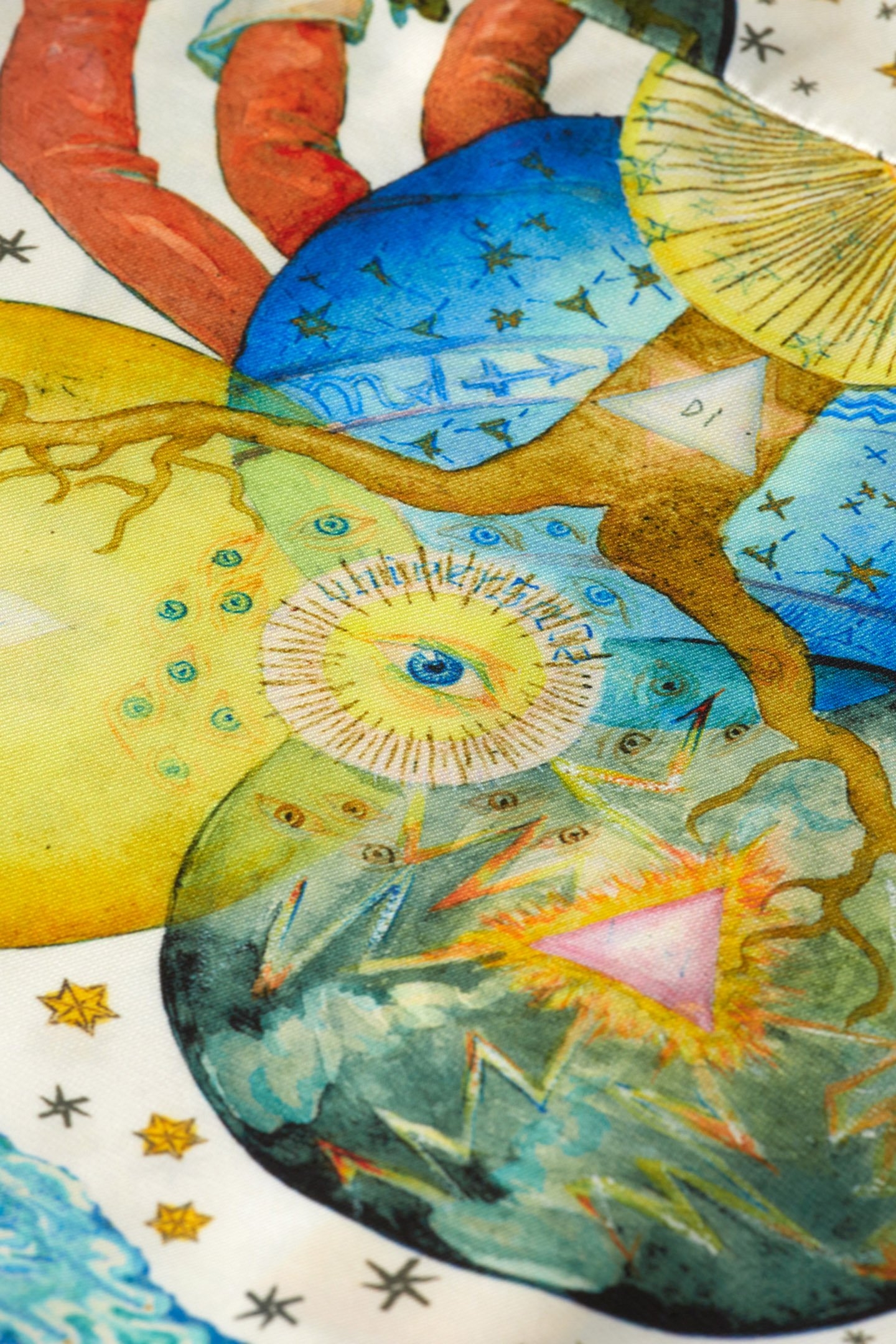 MAXI PLEATED DRESS EMBASSY PRINT EMBASSY TREE AOP 7