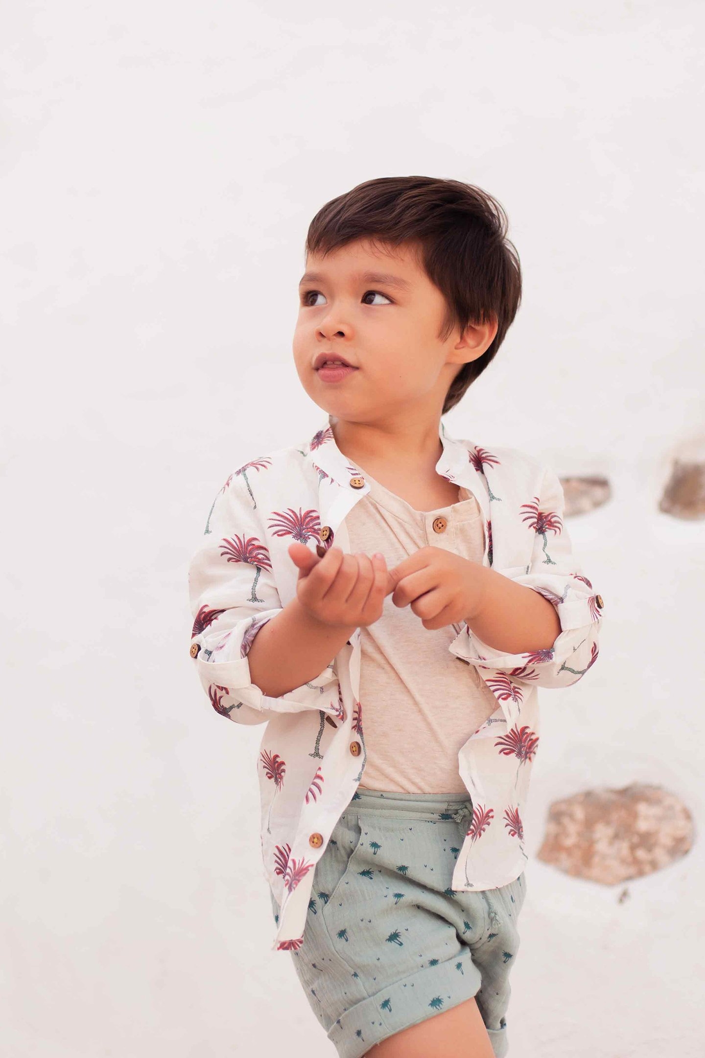 SHIRT AMOD WHITE TROPICAL 1