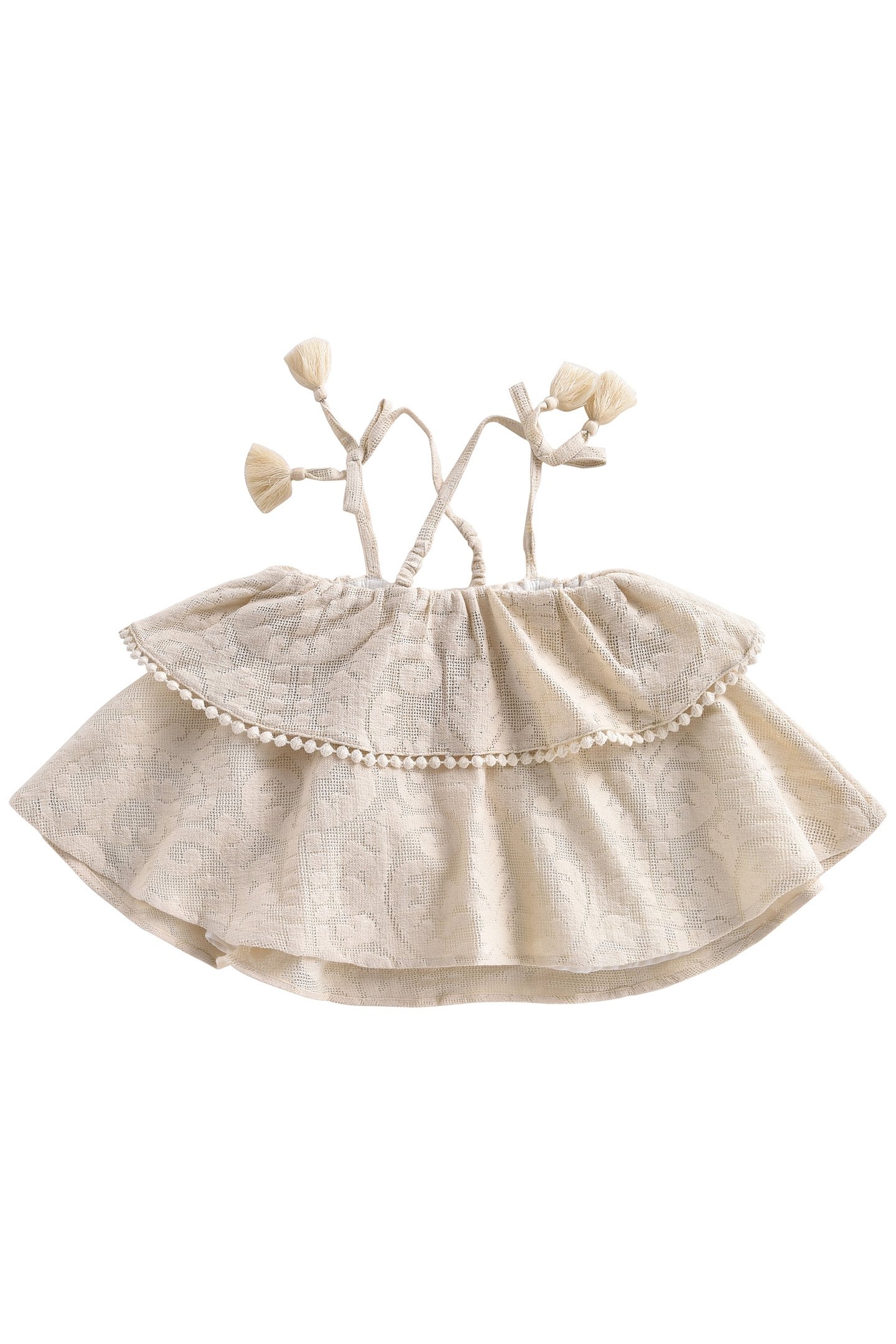 DRESS METEPEC CREAM BAROQUE LACE 3