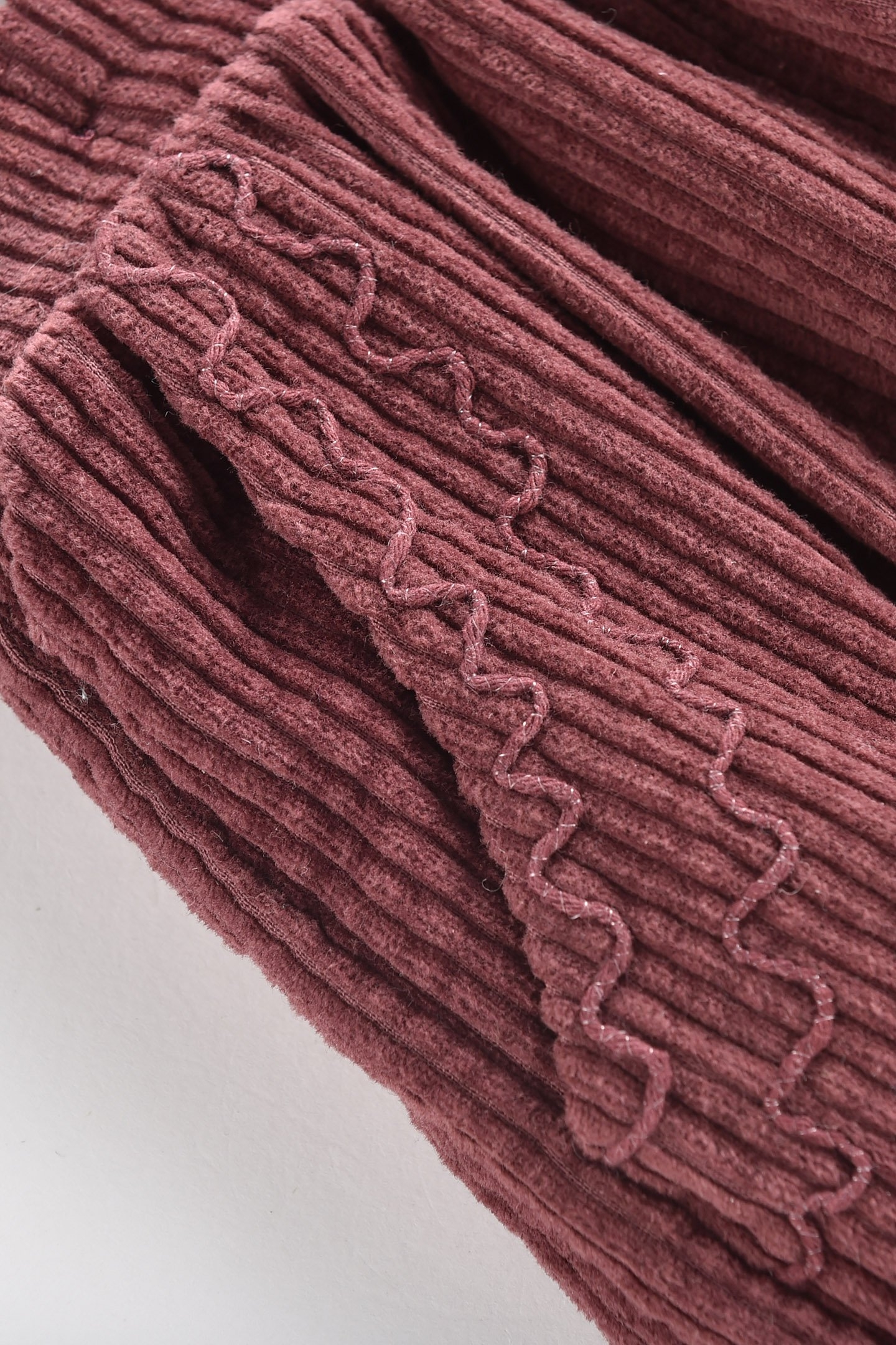 SKIRT ELEONOR AUBERGINE VELVET 5