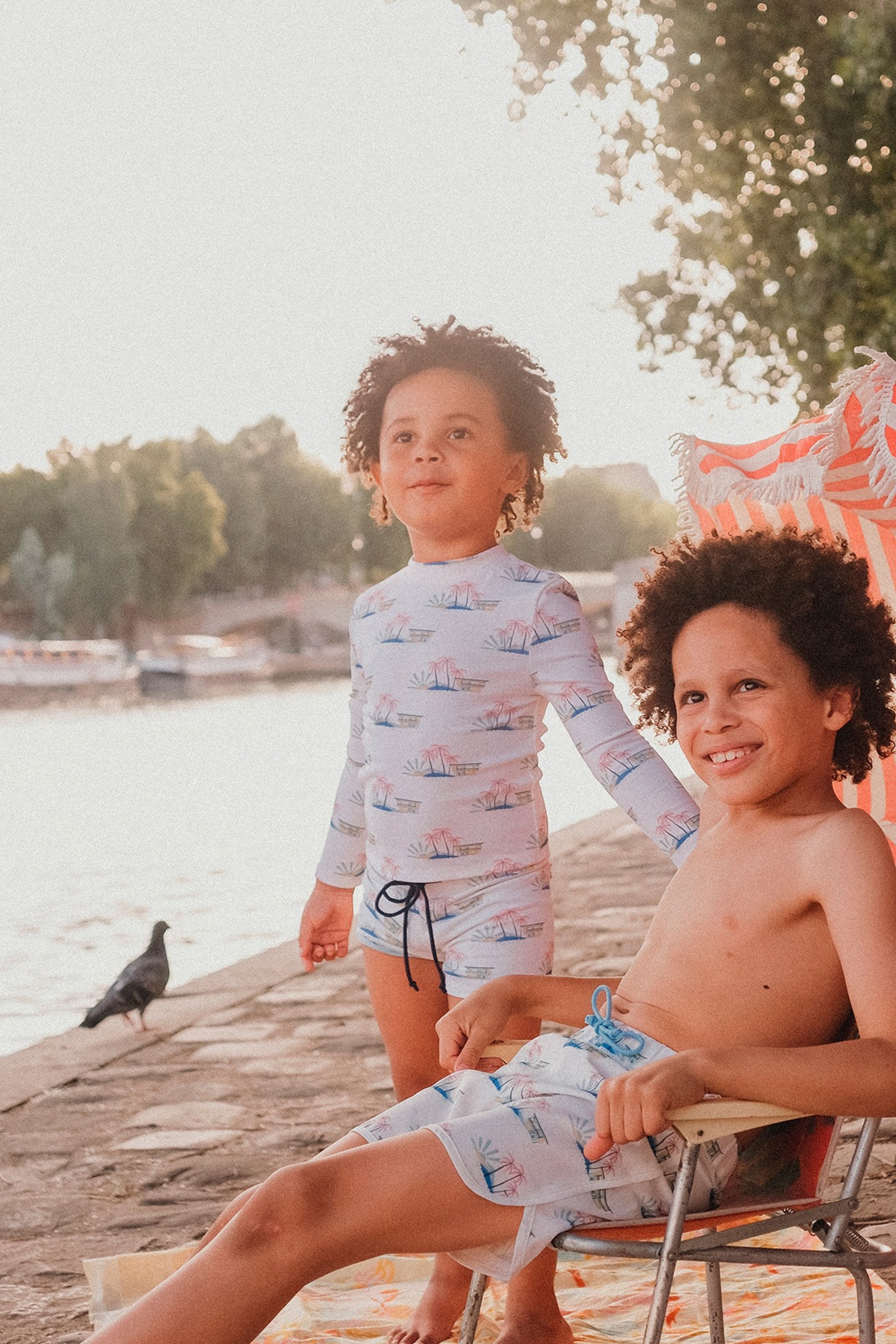 UV PROTECTIVE SET AGIK OFF-WHITE HAWAII 8