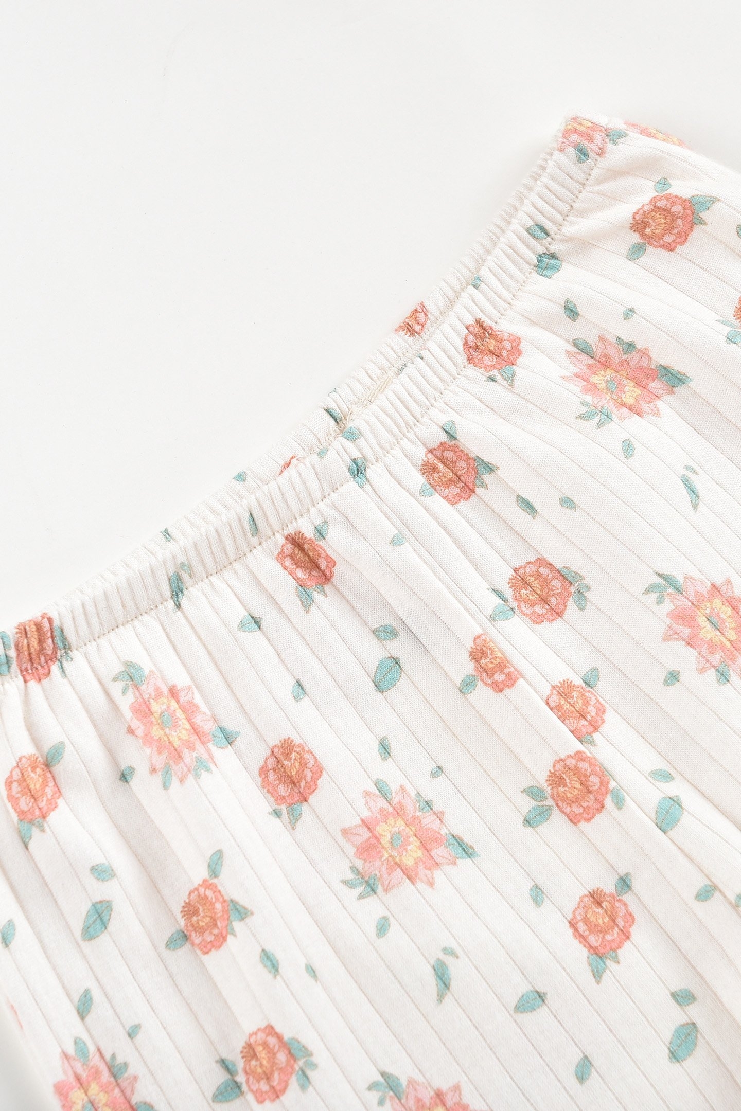 SHORTS ANCHI OFF-WHITE FLOWERS 5