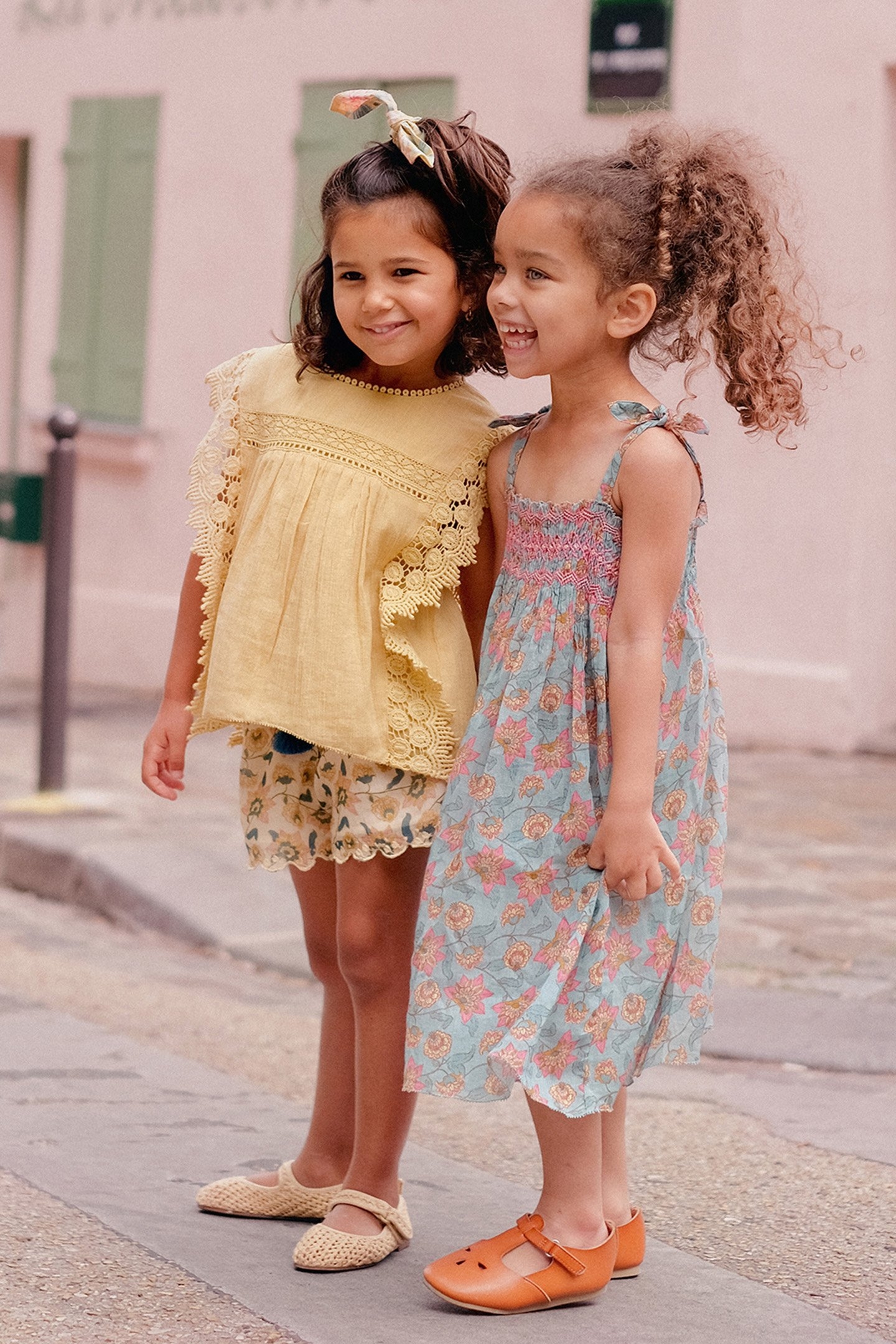 DRESS MARCELINE TURQUOISE FLOWERS 4