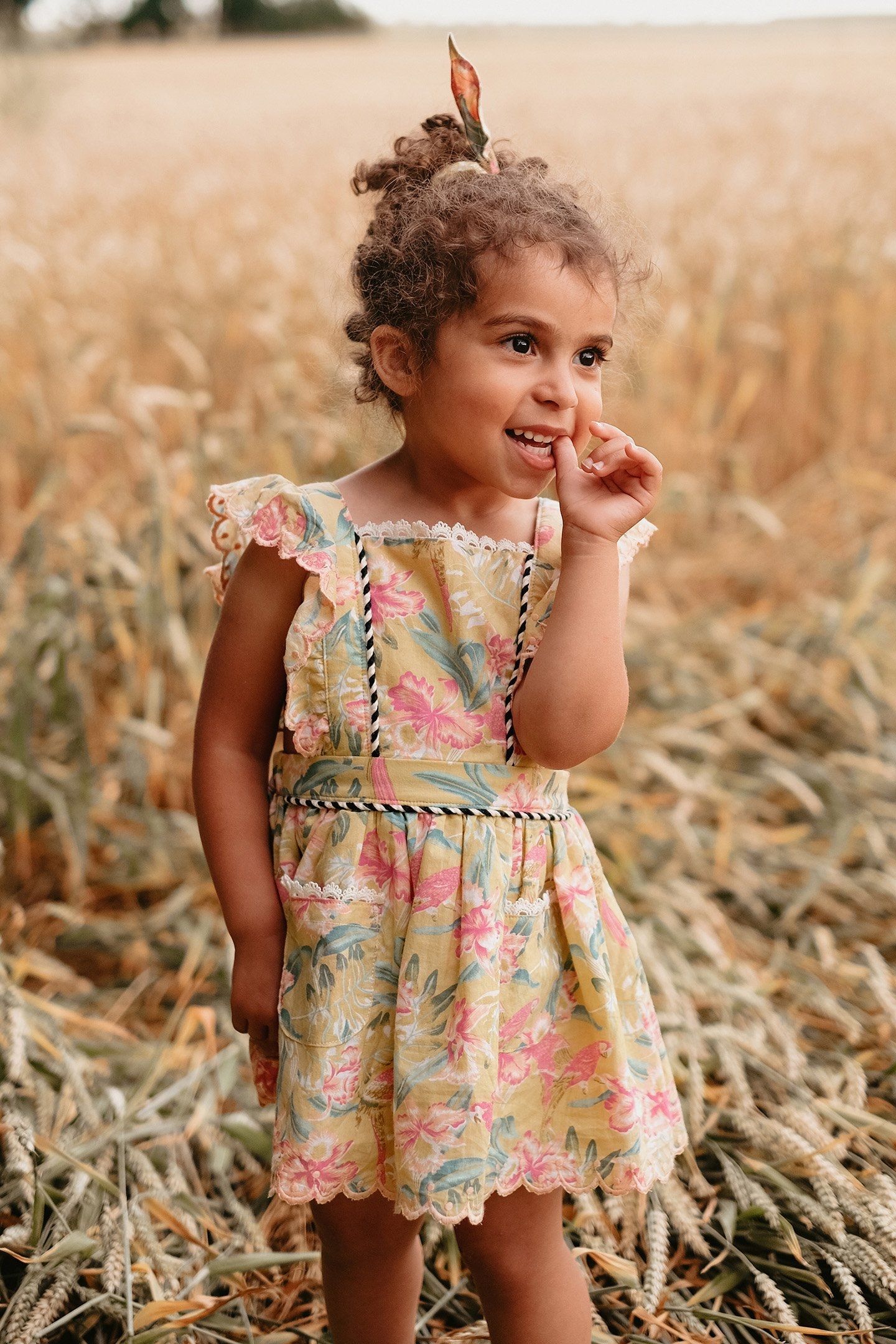 DRESS MISTINGUETTE SOFT HONEY PARROTS 1