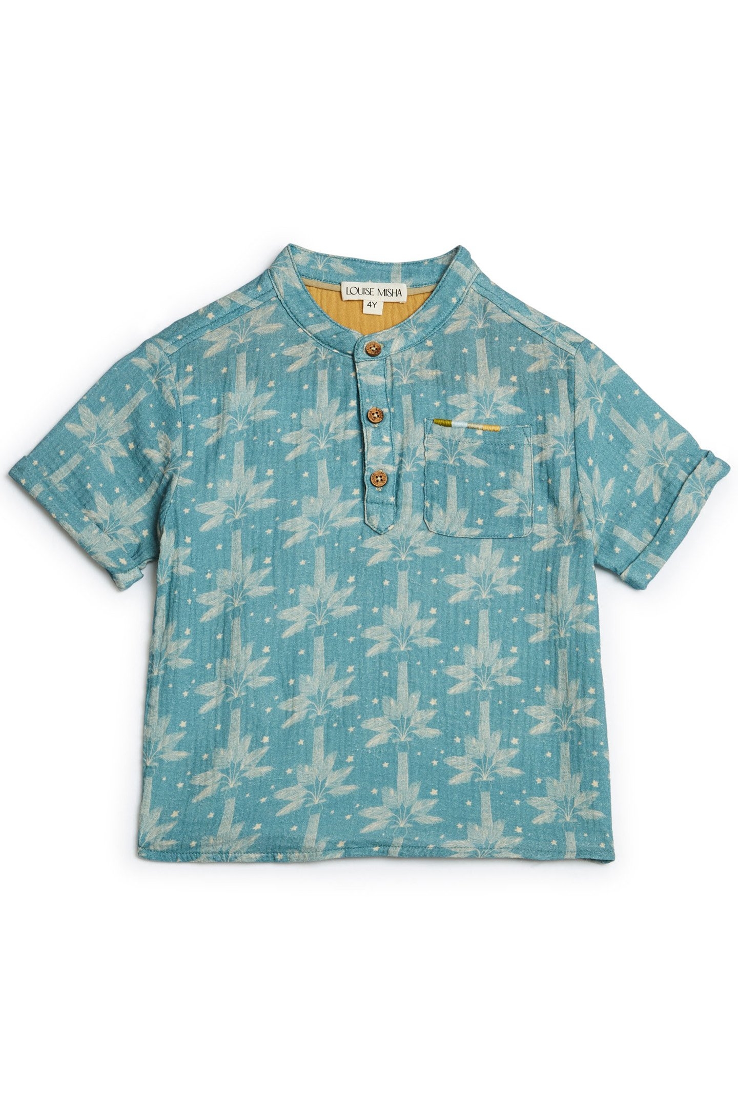 SHIRT ARUN BLUE PEACOCK MANDALA 2