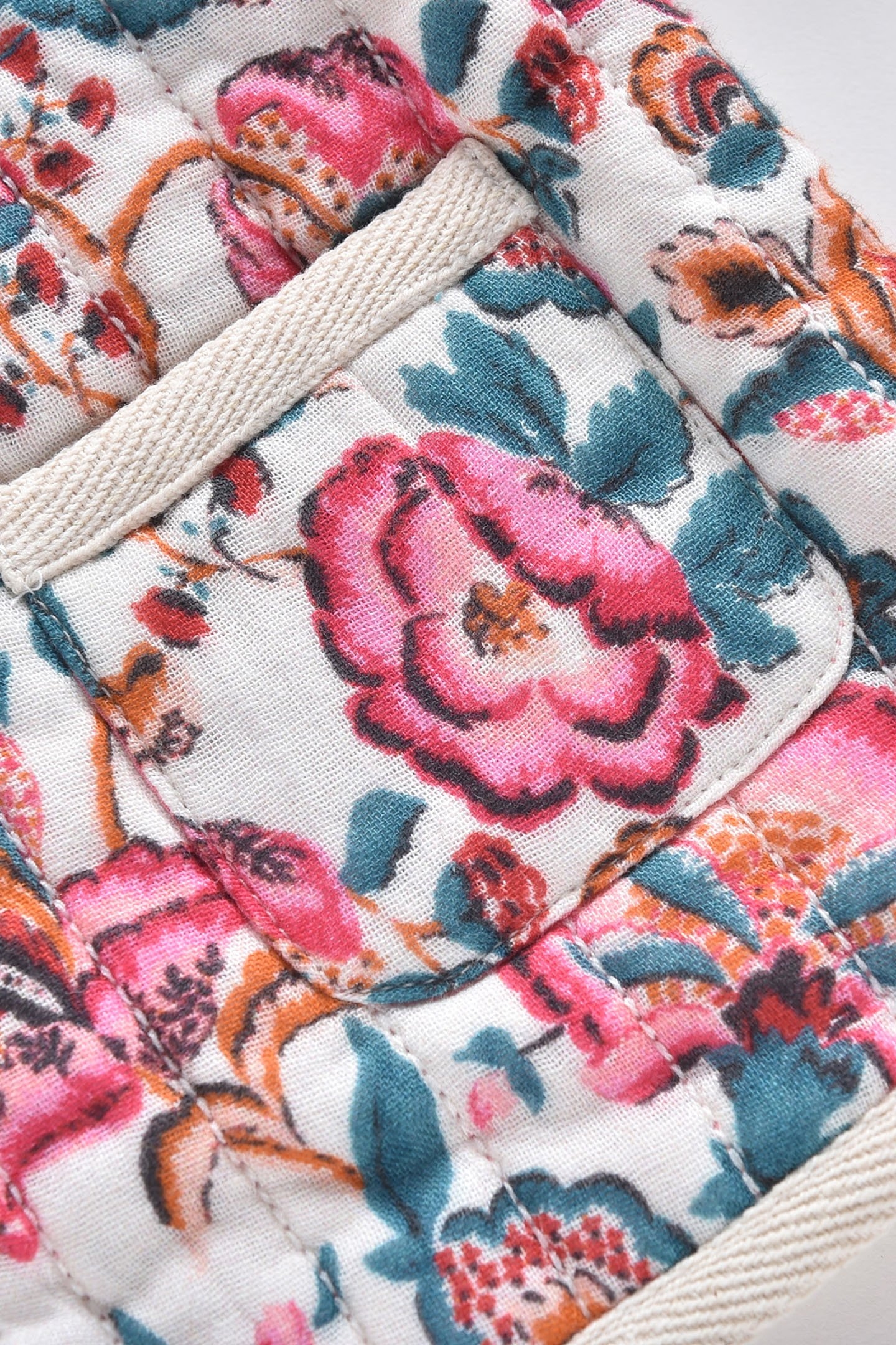 JACKET TELIANI CREAM INDIAN FLOWERS 8