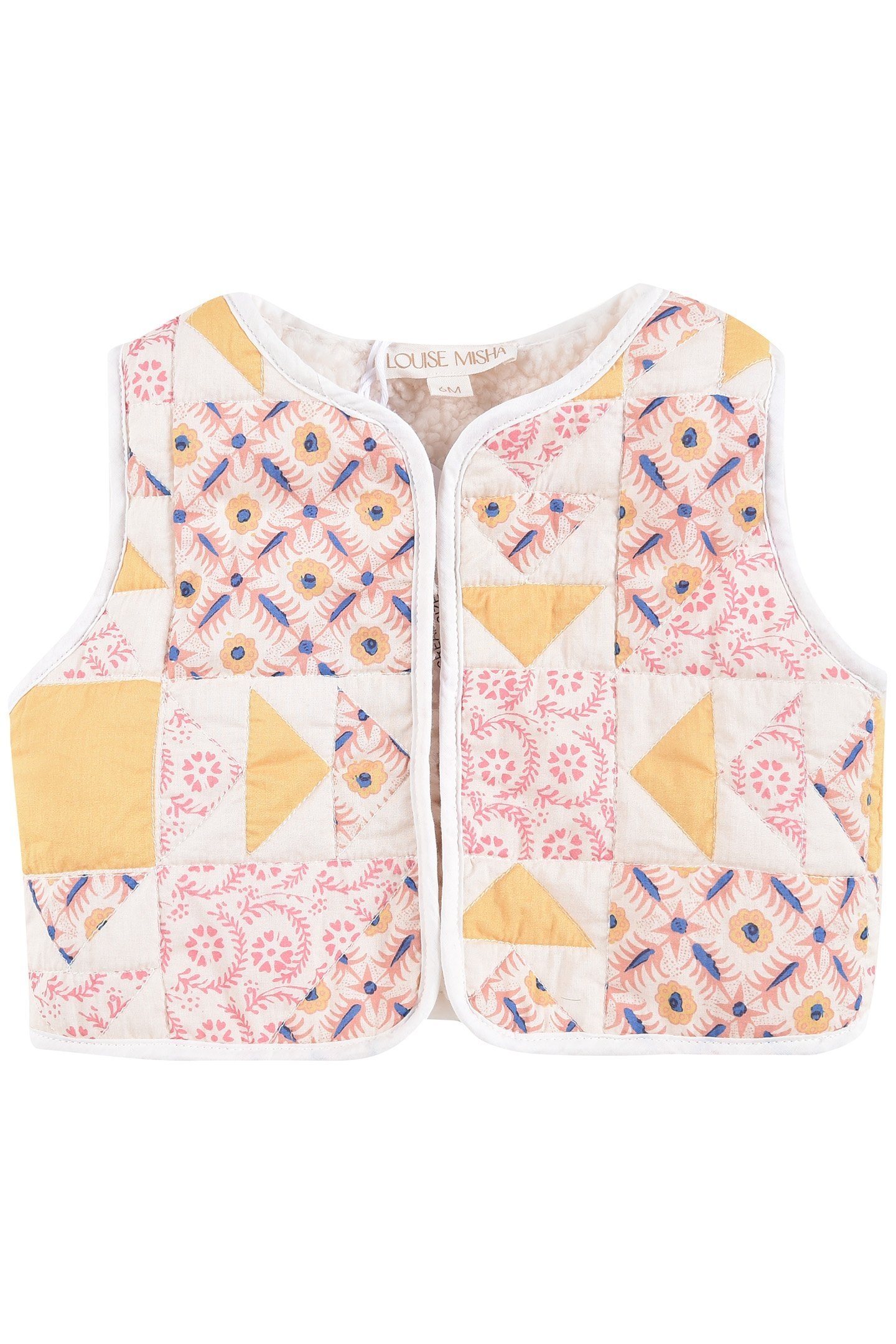 VEST FARAH CREAM PATCHWORK 1